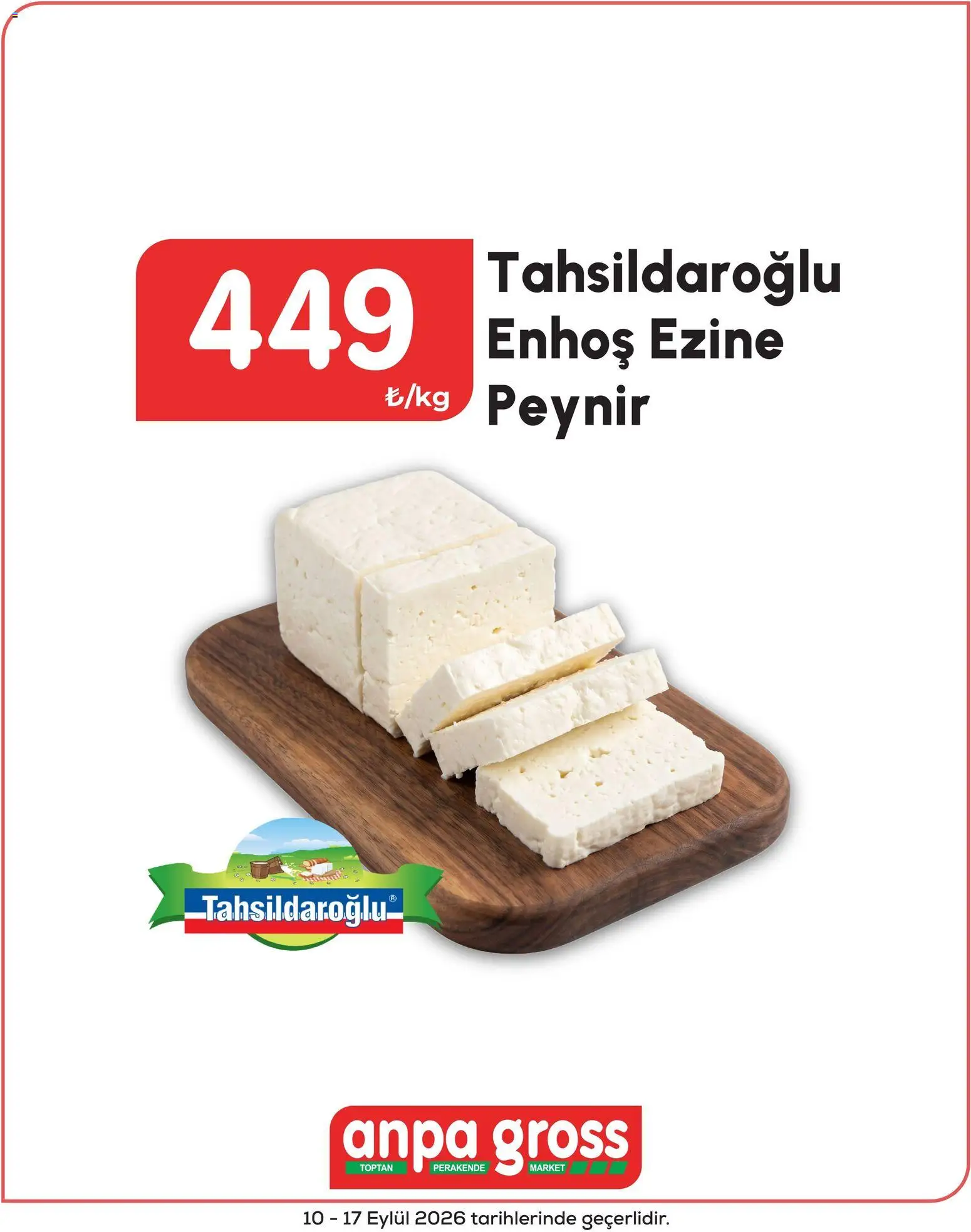 Anpa Gross Katalog - 10 Eylül 2026 tarihinden itibaren geçerlidir | Sayfa: 1 | Ürünler: Peynir