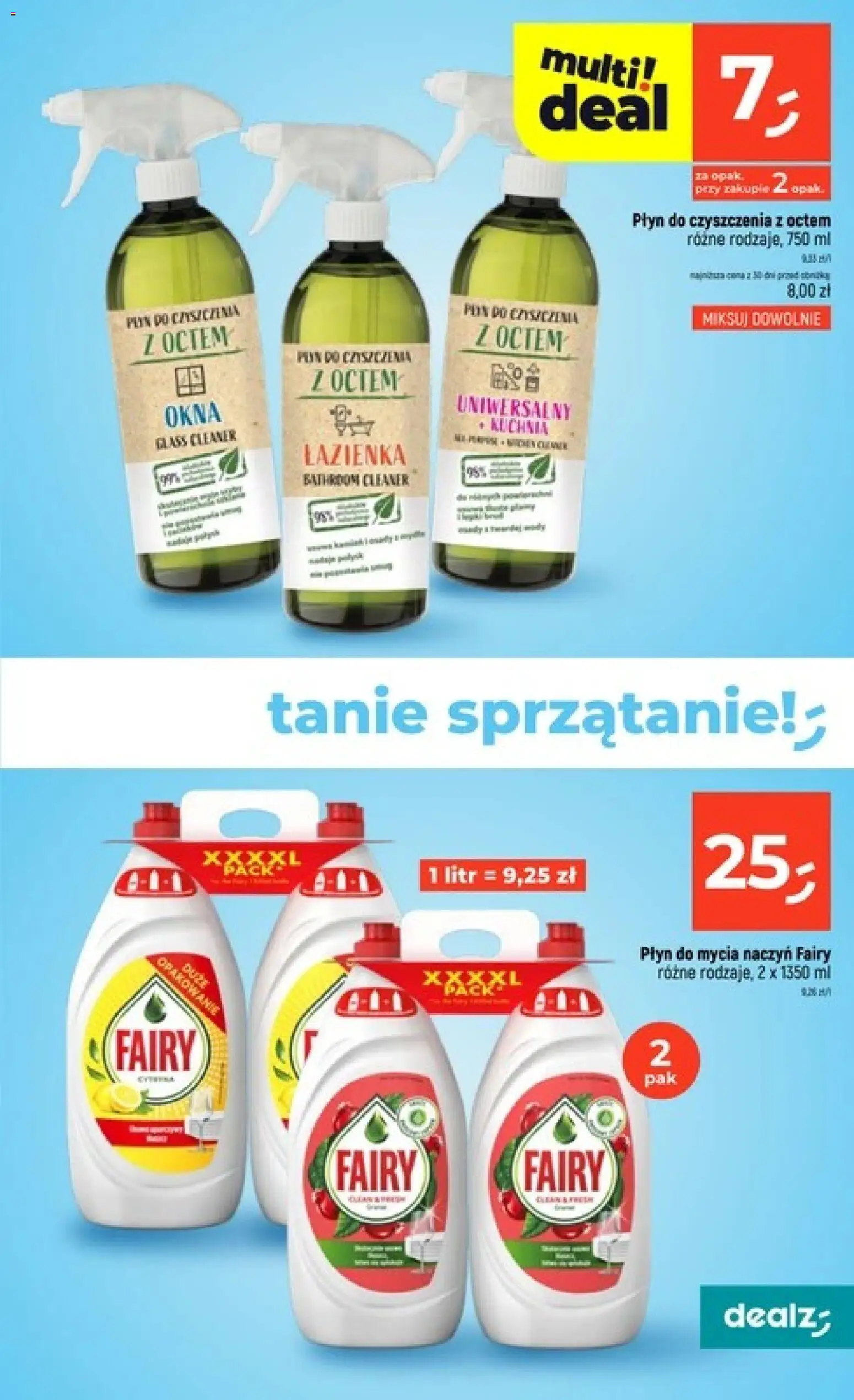 Dealz gazetka od 30.07.2026 | Strona: 19 | Produkty: Cleaner, Fairy, Płyn do mycia naczyń
