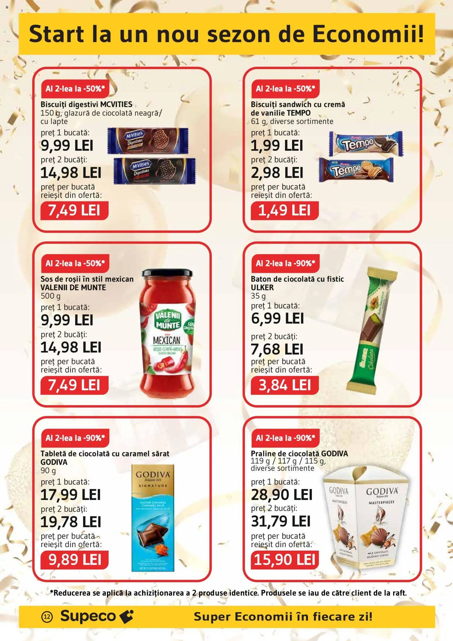 Noul catalog Supeco – valabil de la 03.09.2026 | Pagină: 12 | Produse: Sos de roșii, Ciocolată, Roșii, Biscuiți