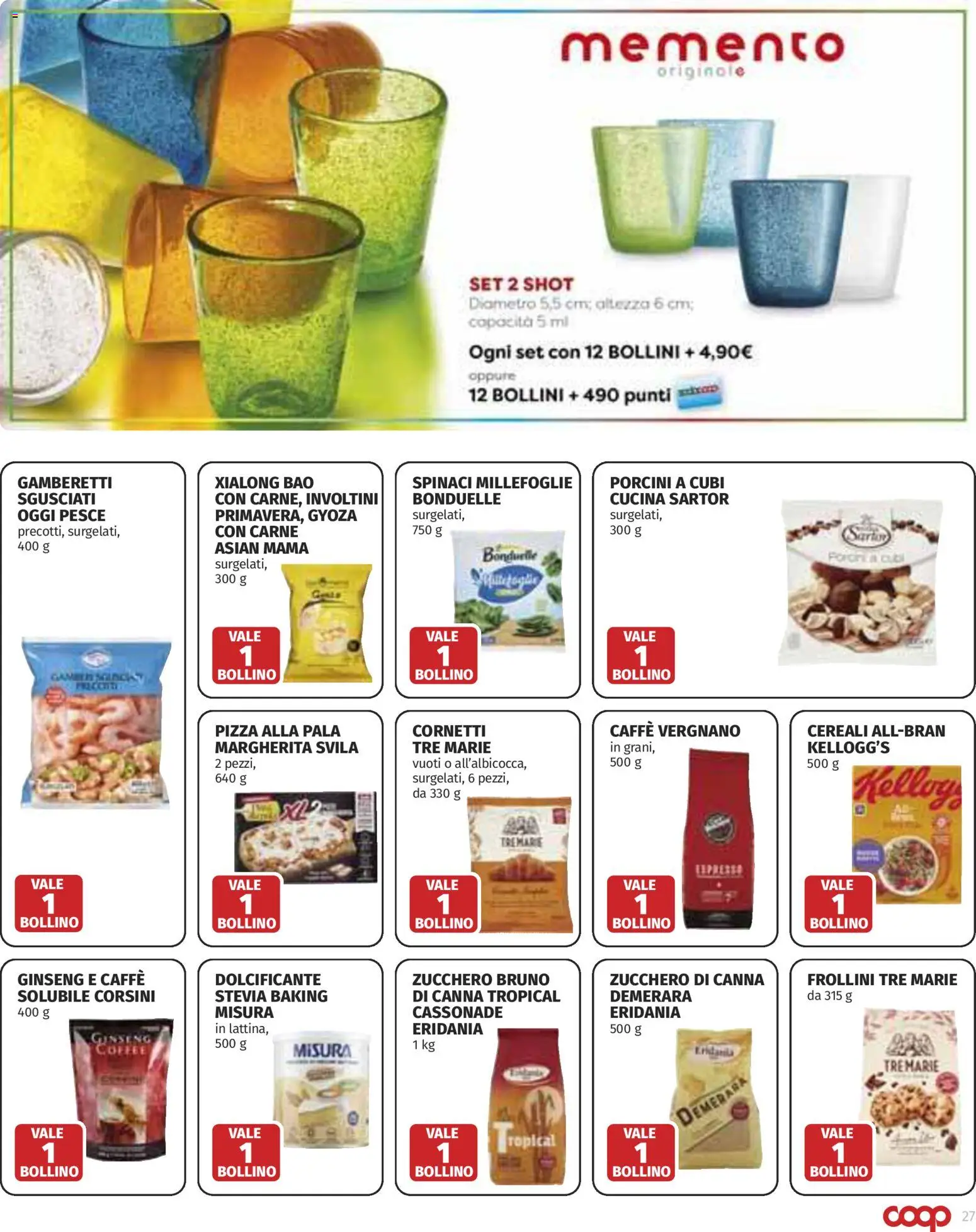 Volantino COOP del 09/07/2026 | Pagina: 27 | Prodotti: Caffè, Pesce, Zucchero, Gamberetti