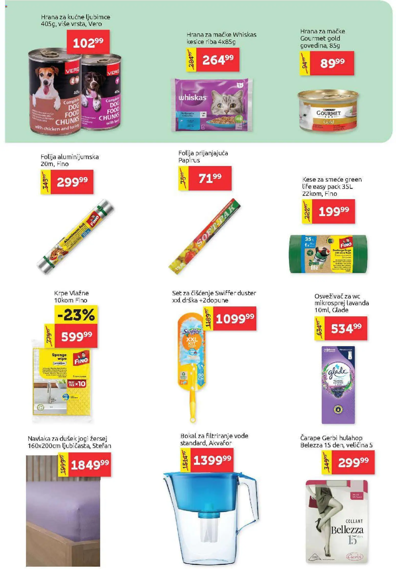 SuperVERO katalog - važi od 02.04.2026 | Strana: 33 | Proizvode: Dušek, Aluminijumska folija, Čarape, Whiskas