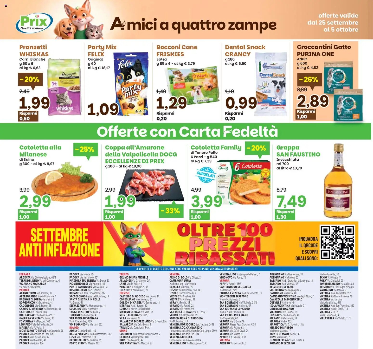 Volantino Prix del 25/09/2026 | Pagina: 21 | Prodotti: Pollo, Salsa, Suino, Grappa