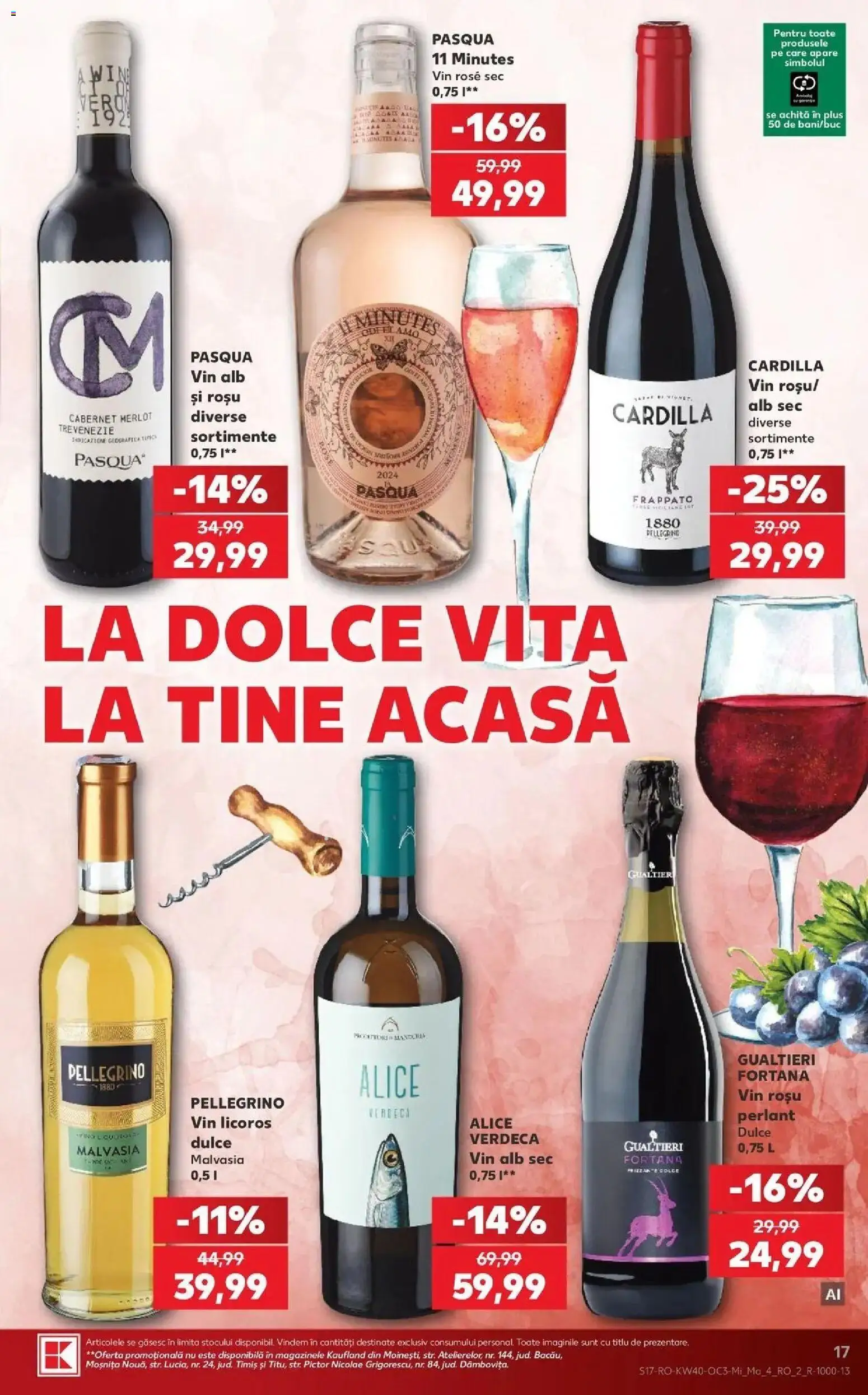 Kaufland Focșani 30.09.2026 - Revista si Oferta | Pagină: 17 | Produse: Vită, Vin rosu, Vin rose, Plus
