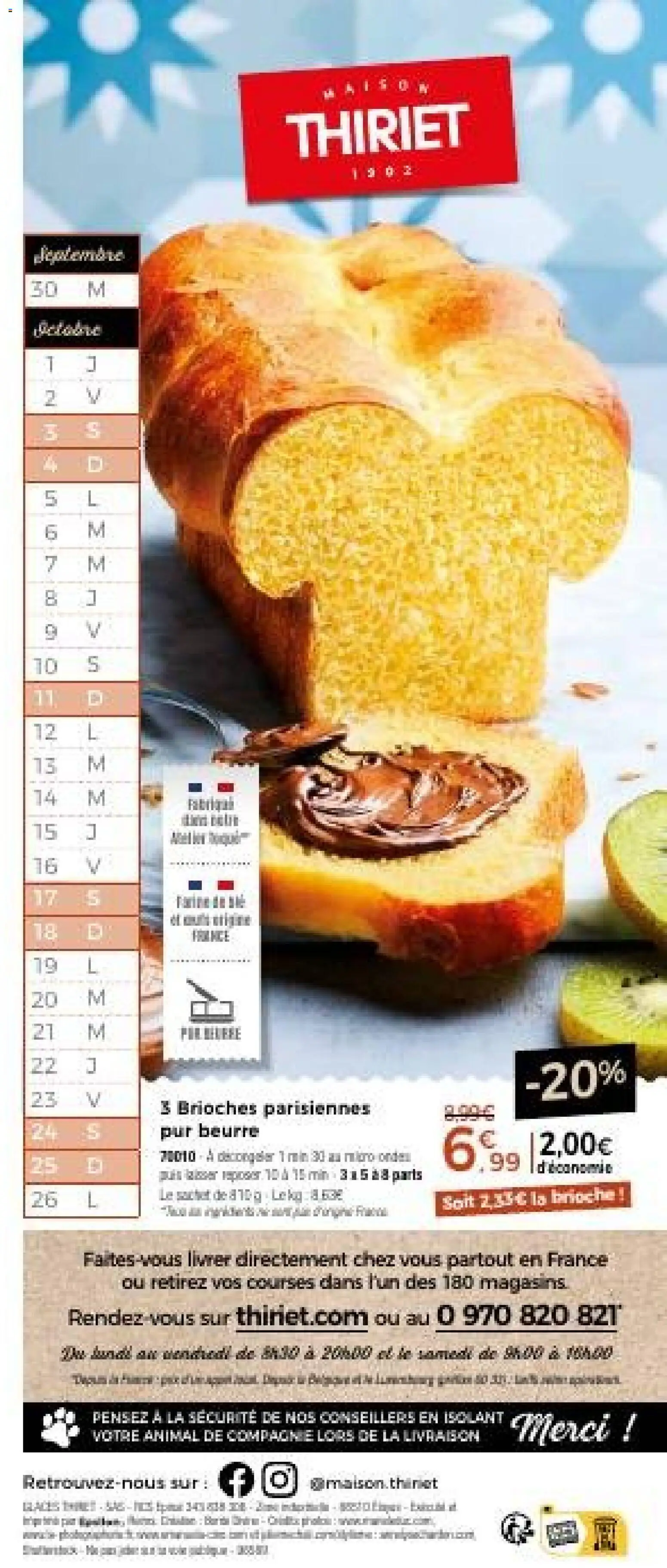 {H1} | Page: 20 | Produits: Brioche, Beurre