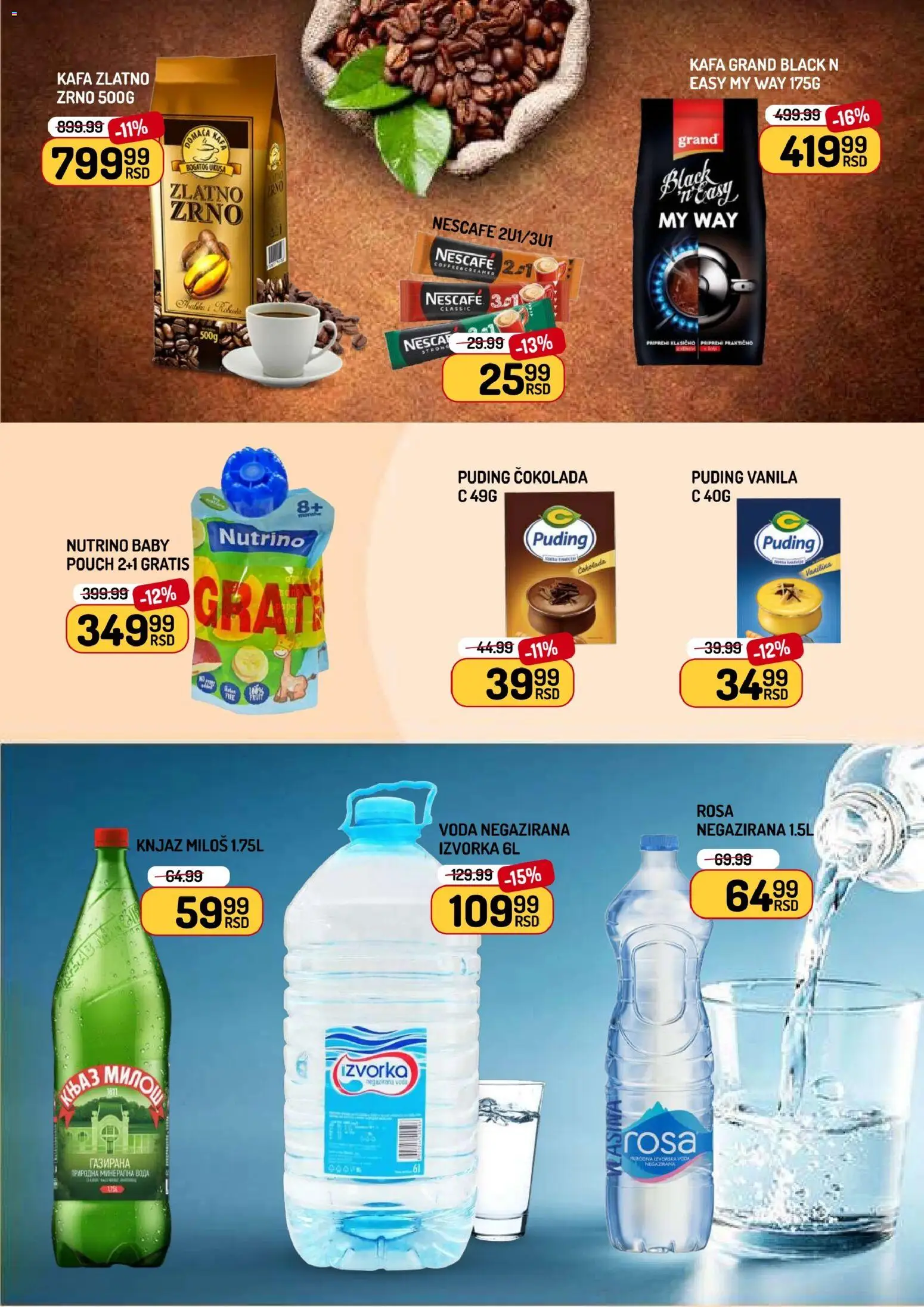 Aman katalog - važi od 15.05.2026 | Strana: 7 | Proizvode: Voda, Kafa, Čokolada, Nescafé
