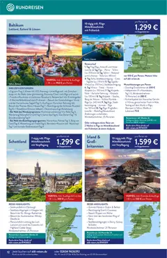 Aldi Reisen Reisemagazin ab 01.05.2026 gültig | Seite: 12 | Produkte: Fisch, Rock, Wodka, Uhr