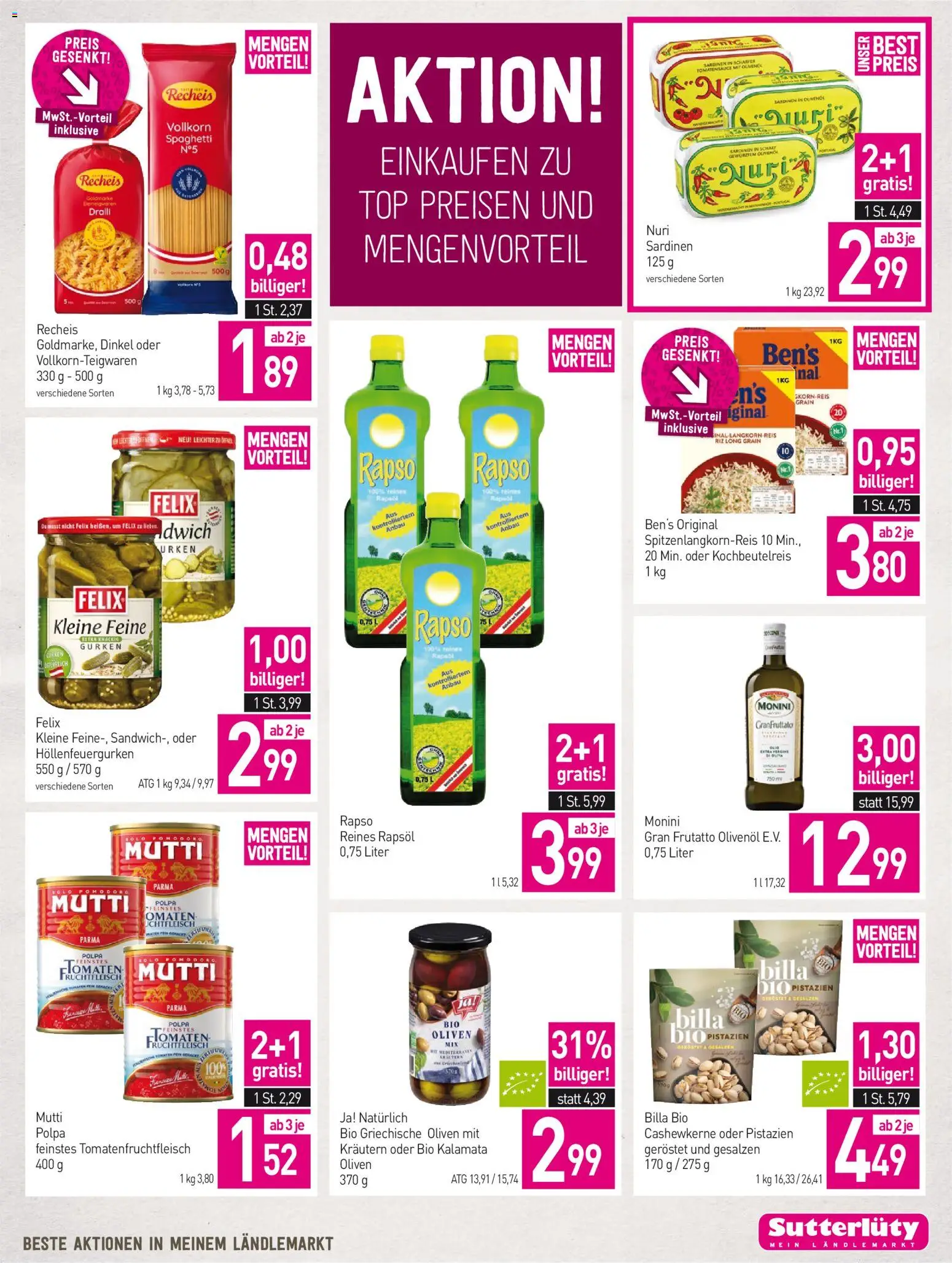 Sutterlüty Flugblatt gültig ab 09.07.2026 | Seite: 13 | Produkte: Gurken, Szeder, Hajdina liszt