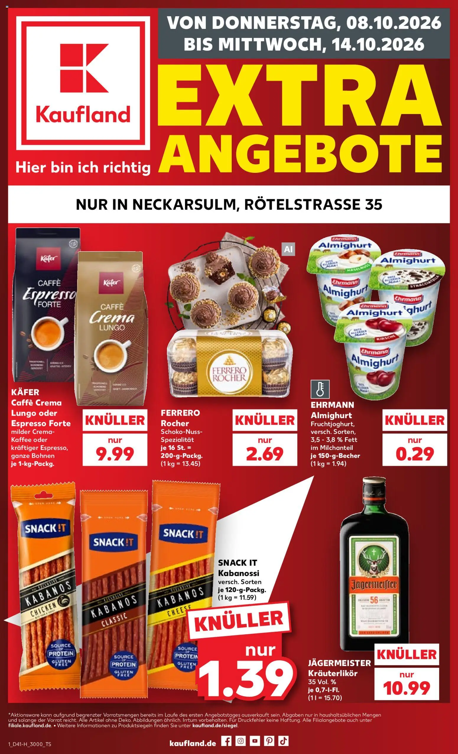 {H1} | Pagina: 1 | Producten: Kabanos, Jägermeister, Ferrero Rocher