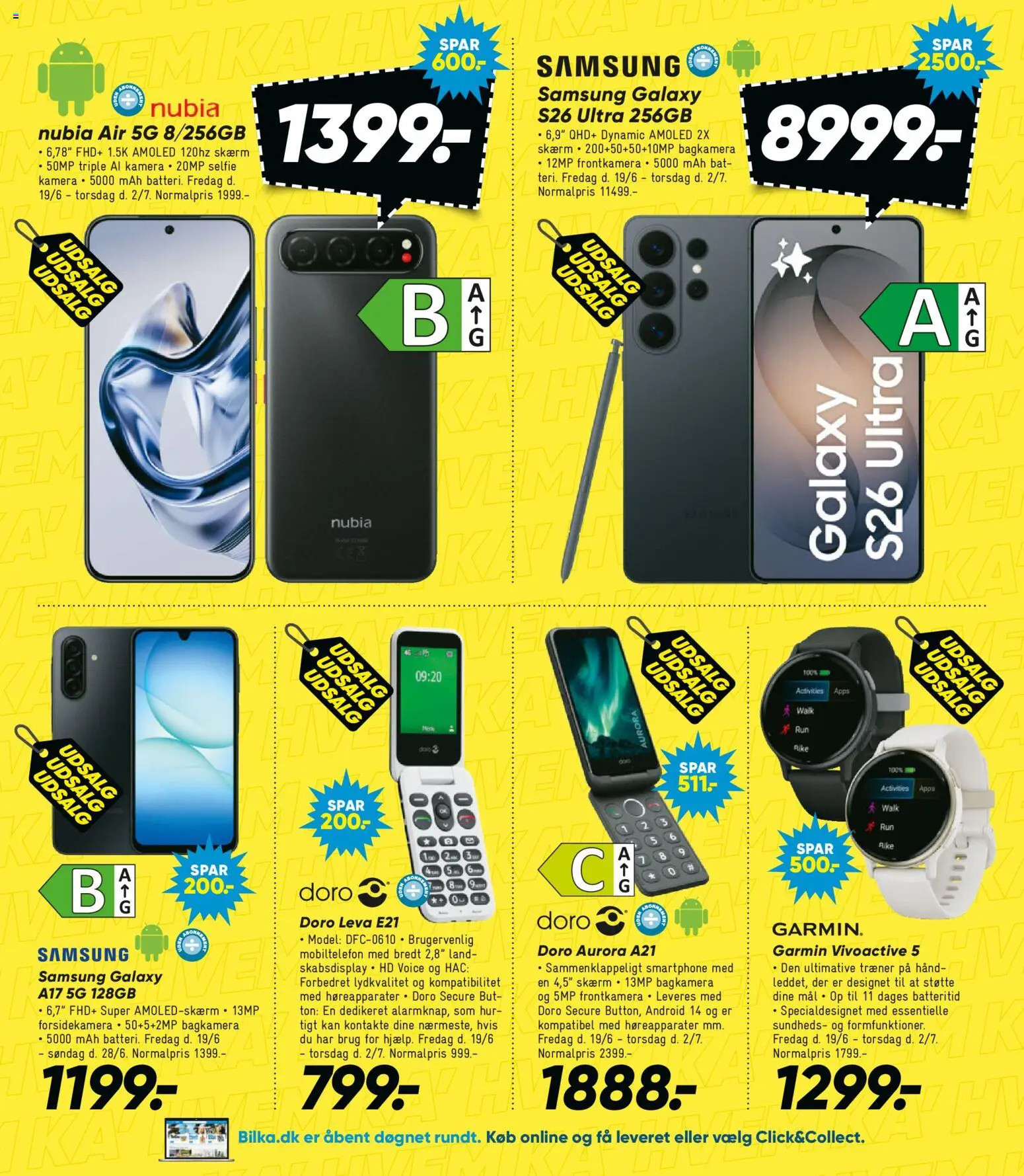 Bilka tilbudsavis – gyldig fra 19.06.2026 | Side: 27 | Produkter: Skærm, Smartphone, Søm, Kamera