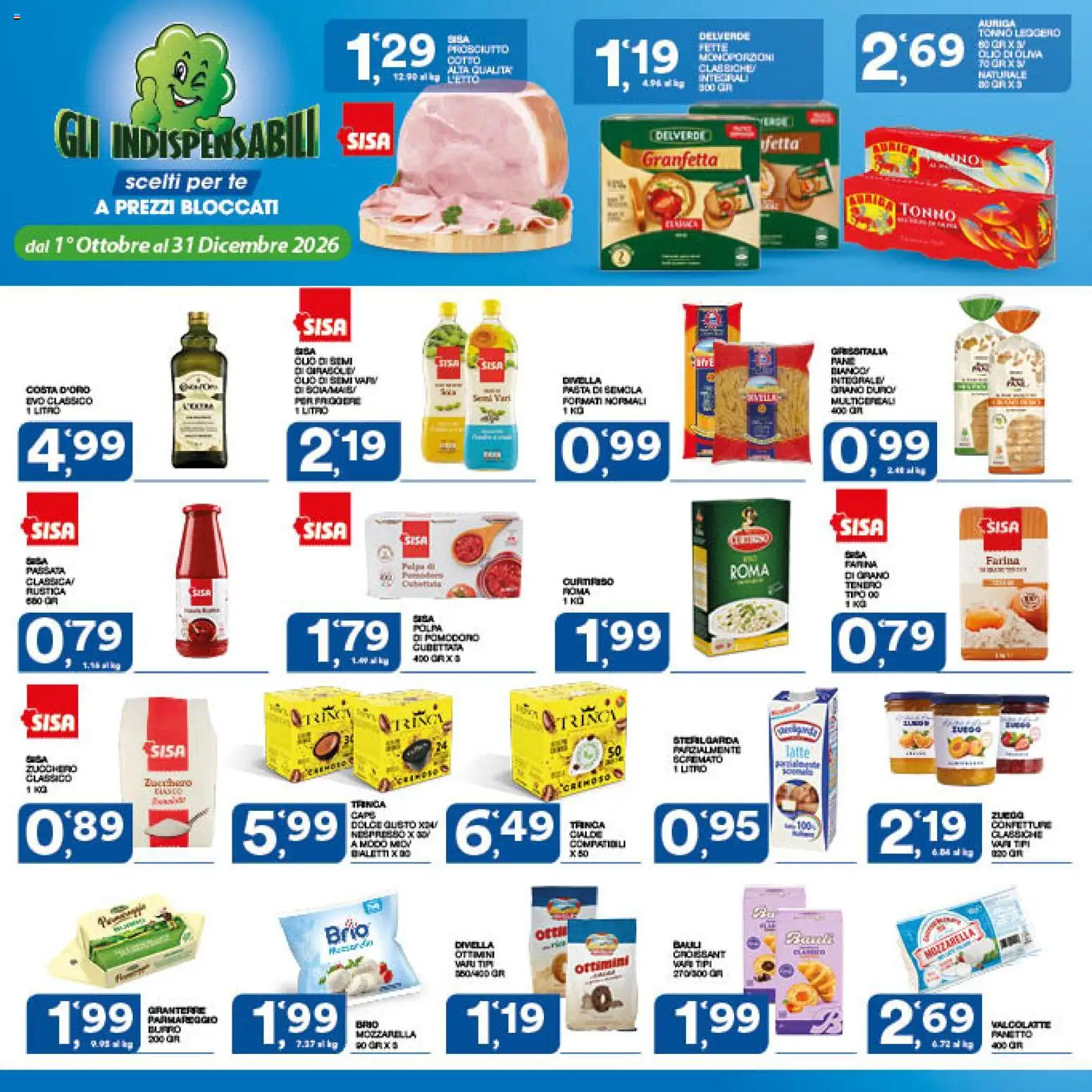 Volantino SISA del 24/09/2026 | Pagina: 22 | Prodotti: Divella, Pasta, Tonno, Olio di Oliva