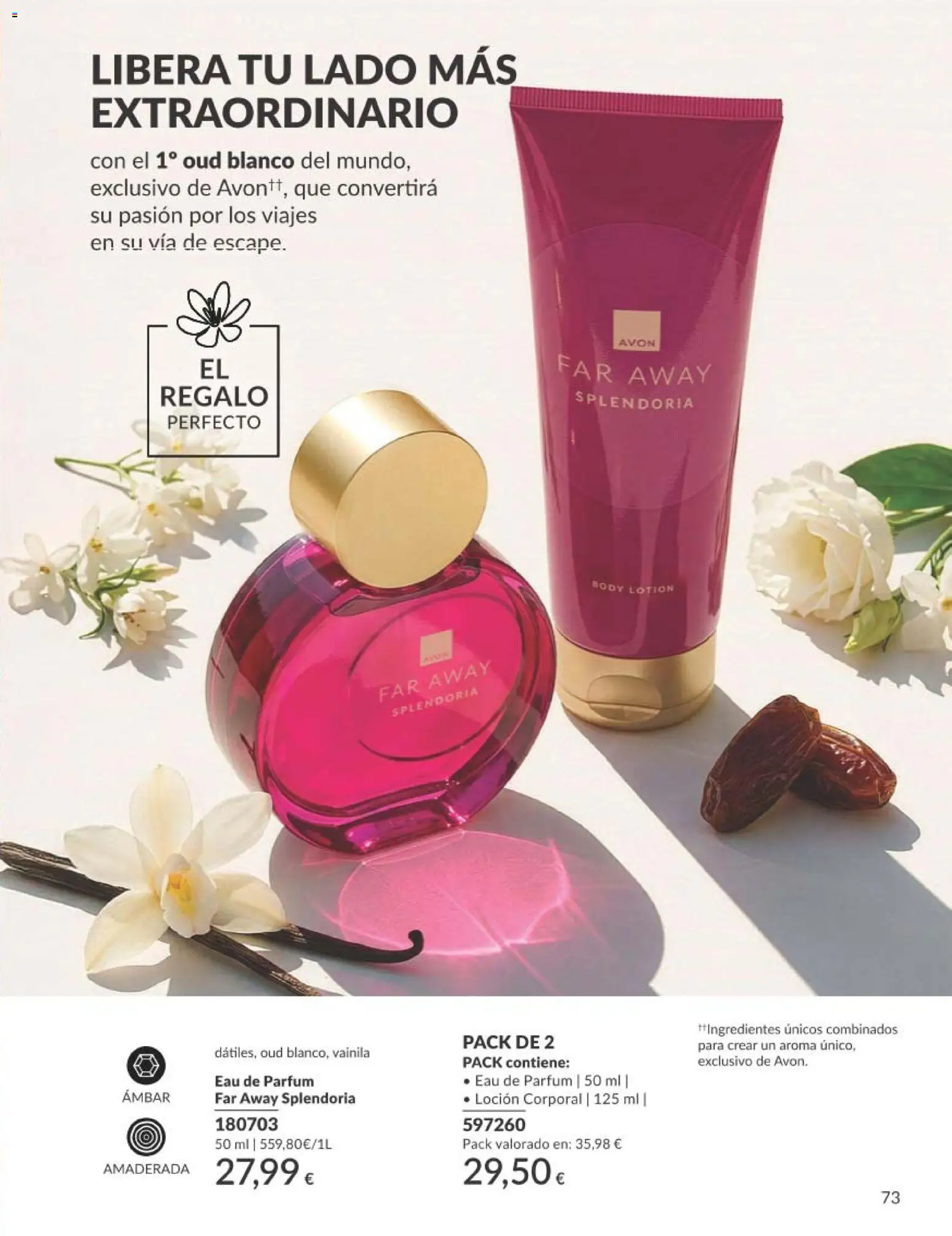 Catálogo AVON campaña 8 │ válido desde el 01/08/2026 | Página: 73 | Productos: Loción corporal, Body, Eau de parfum