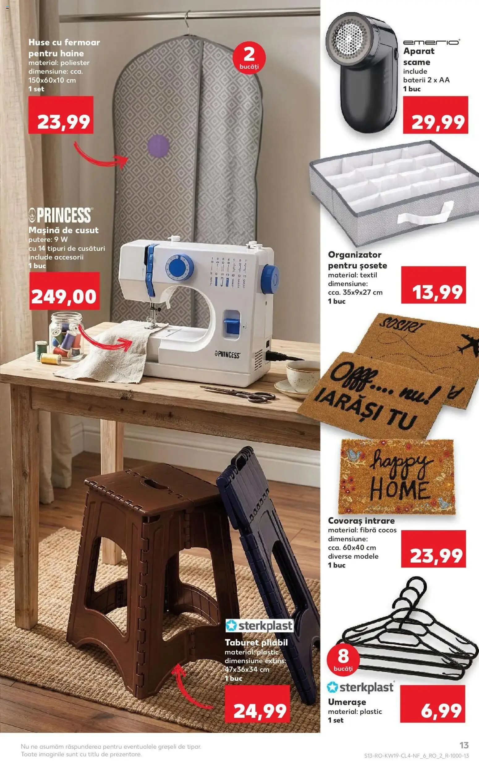 Noul catalog Kaufland – valabil de la 06.05.2026 | Pagină: 13 | Produse: Taburet, Baterii, Haine, Bisiklet Aparatları