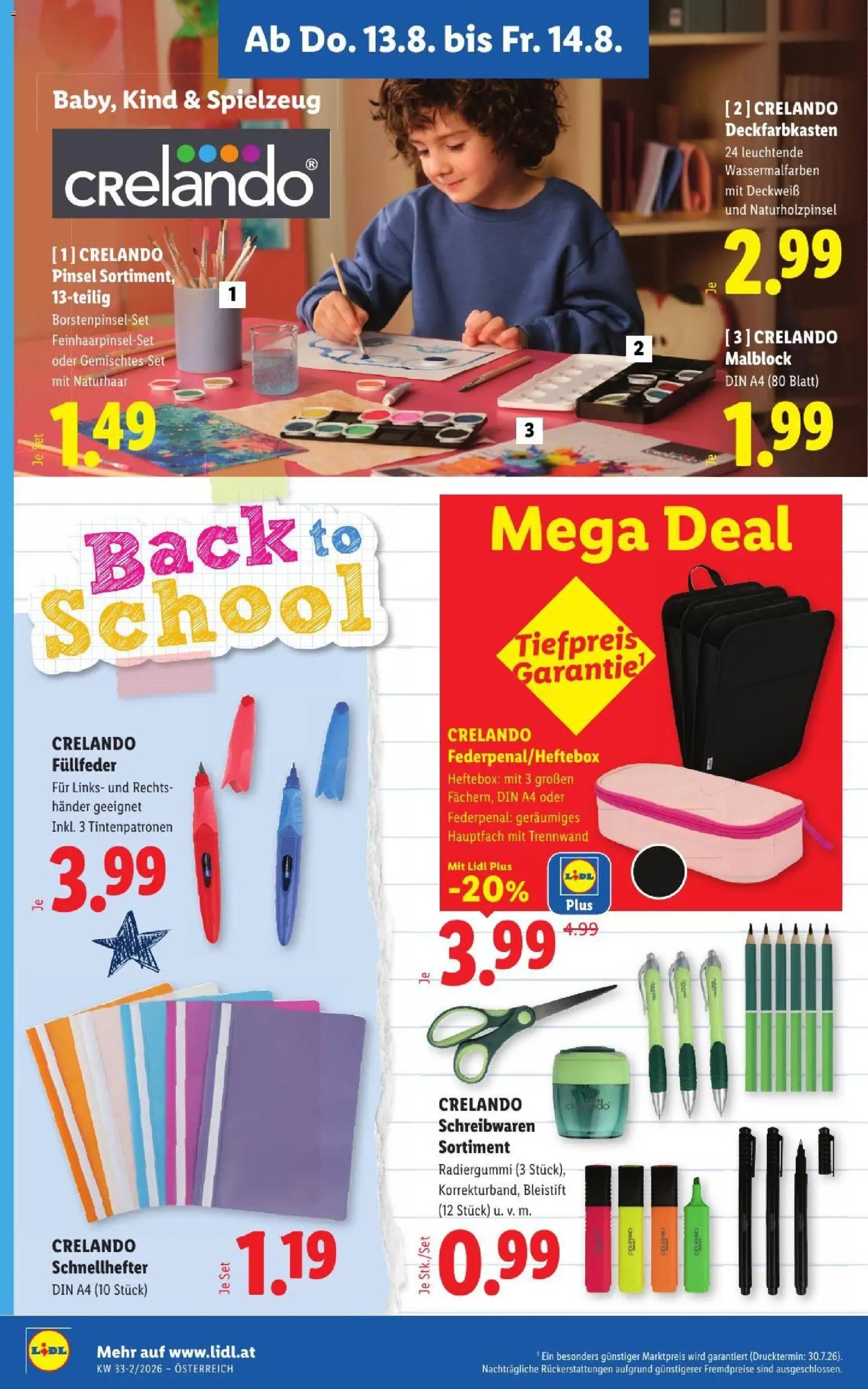 Lidl - Flugblatt gültig ab 13.08.2026 | Seite: 18 | Produkte: Pinsel