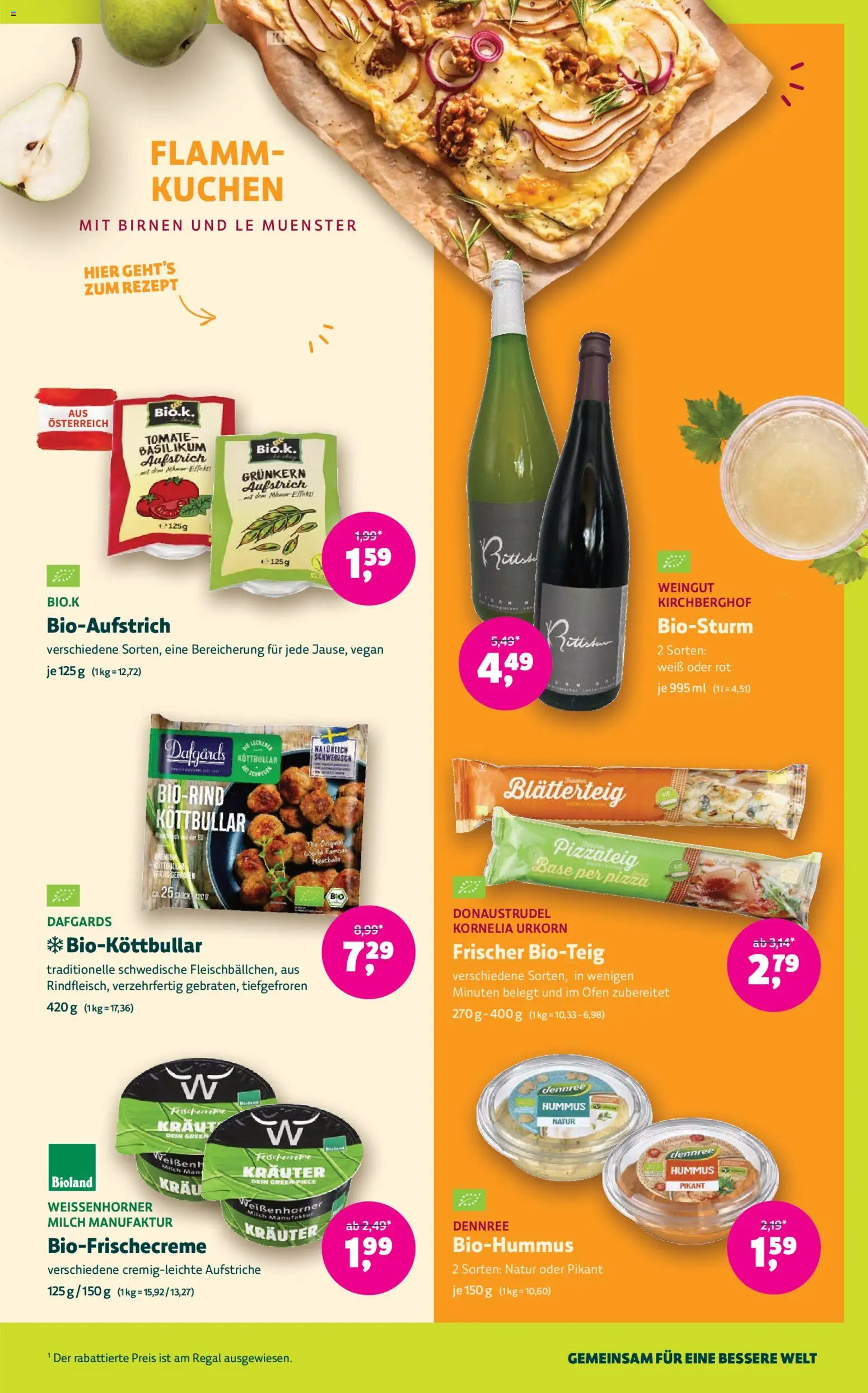 Denns BioMarkt Angebote gültig ab 09.09.2026 | Seite: 9 | Produkte: Kraut, Ofen, Milch, Pizza