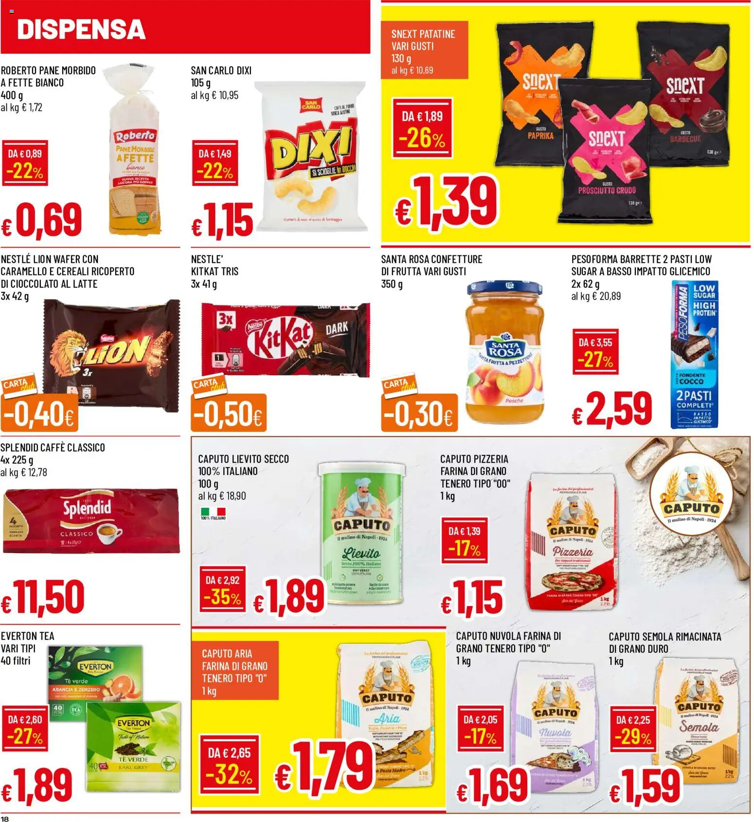 Volantino Galassia del 22/10/2026 | Pagina: 18 | Prodotti: Cereali, Frutta, Cocco, Pesche