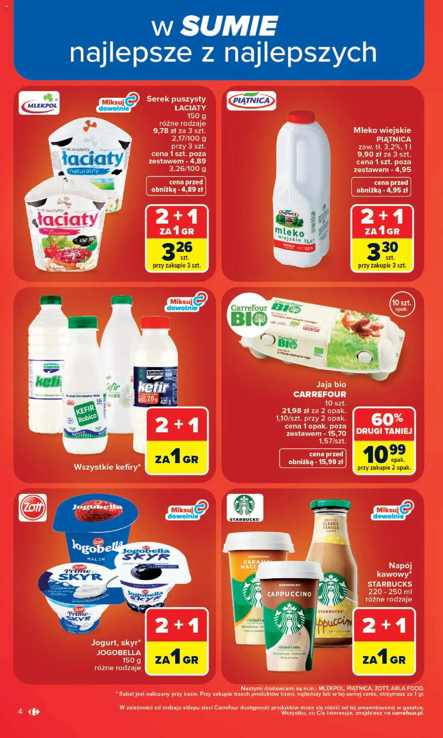 Carrefour gazetka od 13.07.2026 | Strona: 6 | Produkty: Burak, Kefir, Cappuccino, Skyr