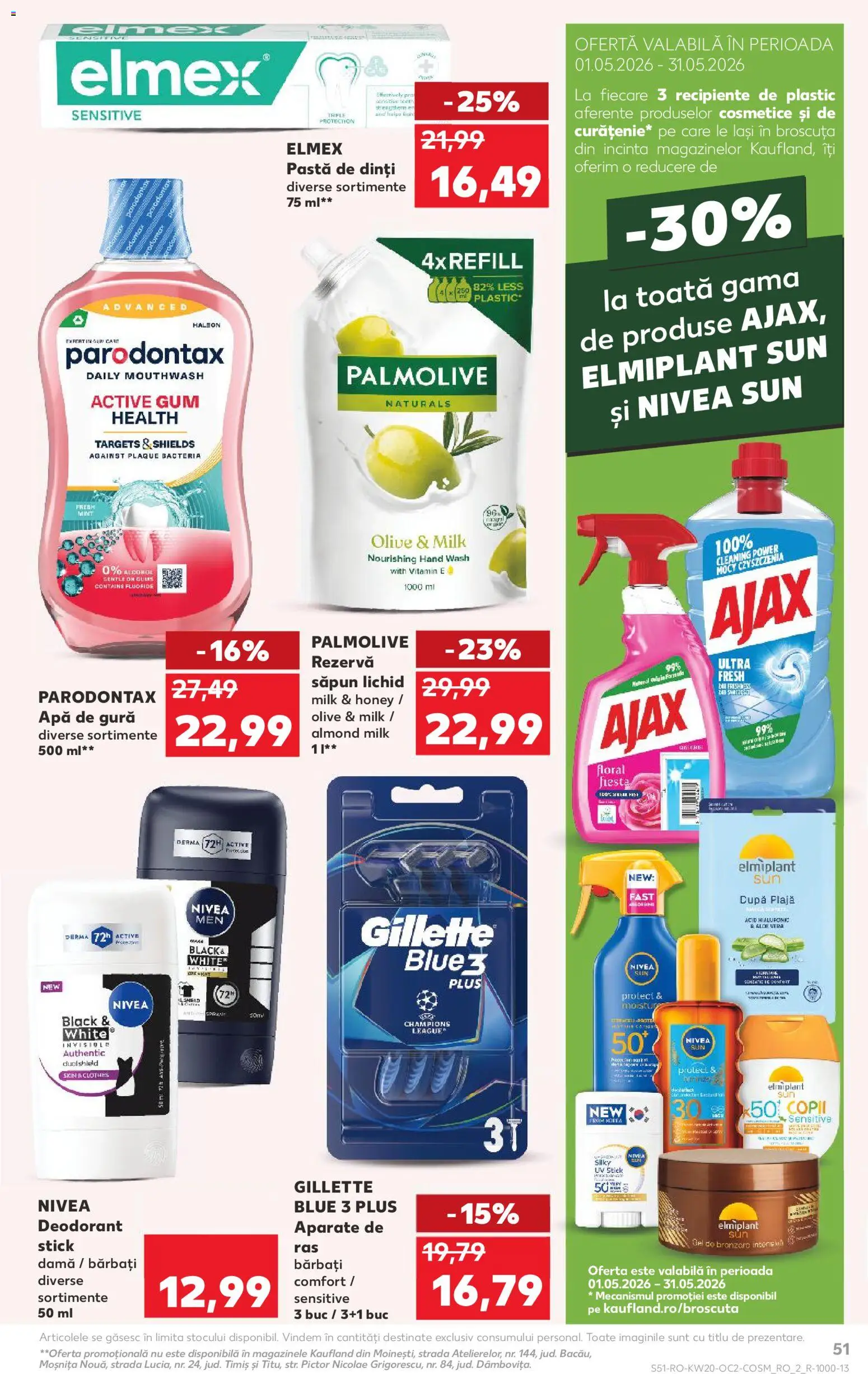 Kaufland RO akciós ujság - amely érvényes a következő dátumtól: 13.05.2026 | Oldal: 51 | Termékek: Aloe vera