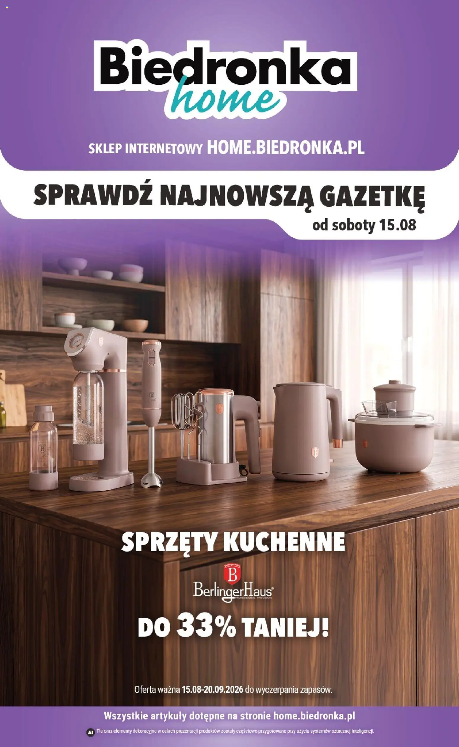 Biedronka Polsko leták - Home od 15.08.2026 | Strana: 1