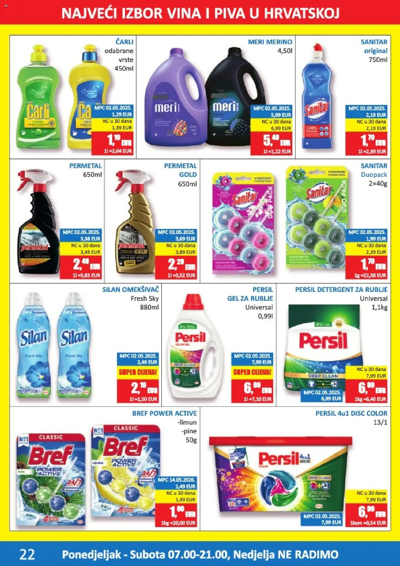 Vrutak katalog | vrijedi od 08.06.2026 | Stranica: 22 | Proizvodi: Omekšivač, Limun, Persil, Meri Merino