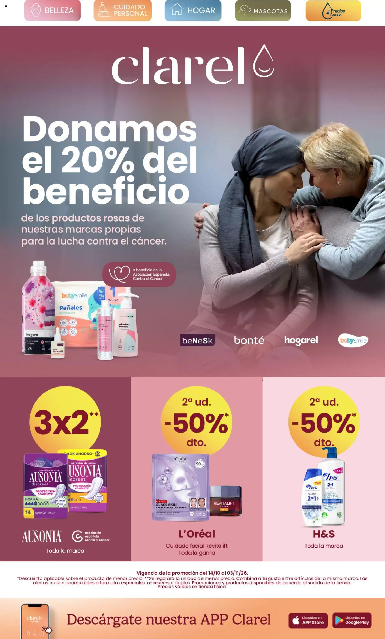 Clarel - folleto │ válido desde el 14/10/2026 | Página: 1 | Productos: Compresas, Pañales