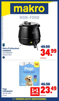 Makro folder - Voorbeeld van een folder van Makro, geldig van 23-09-2026 | Pagina: 71 | Producten: Toiletpapier
