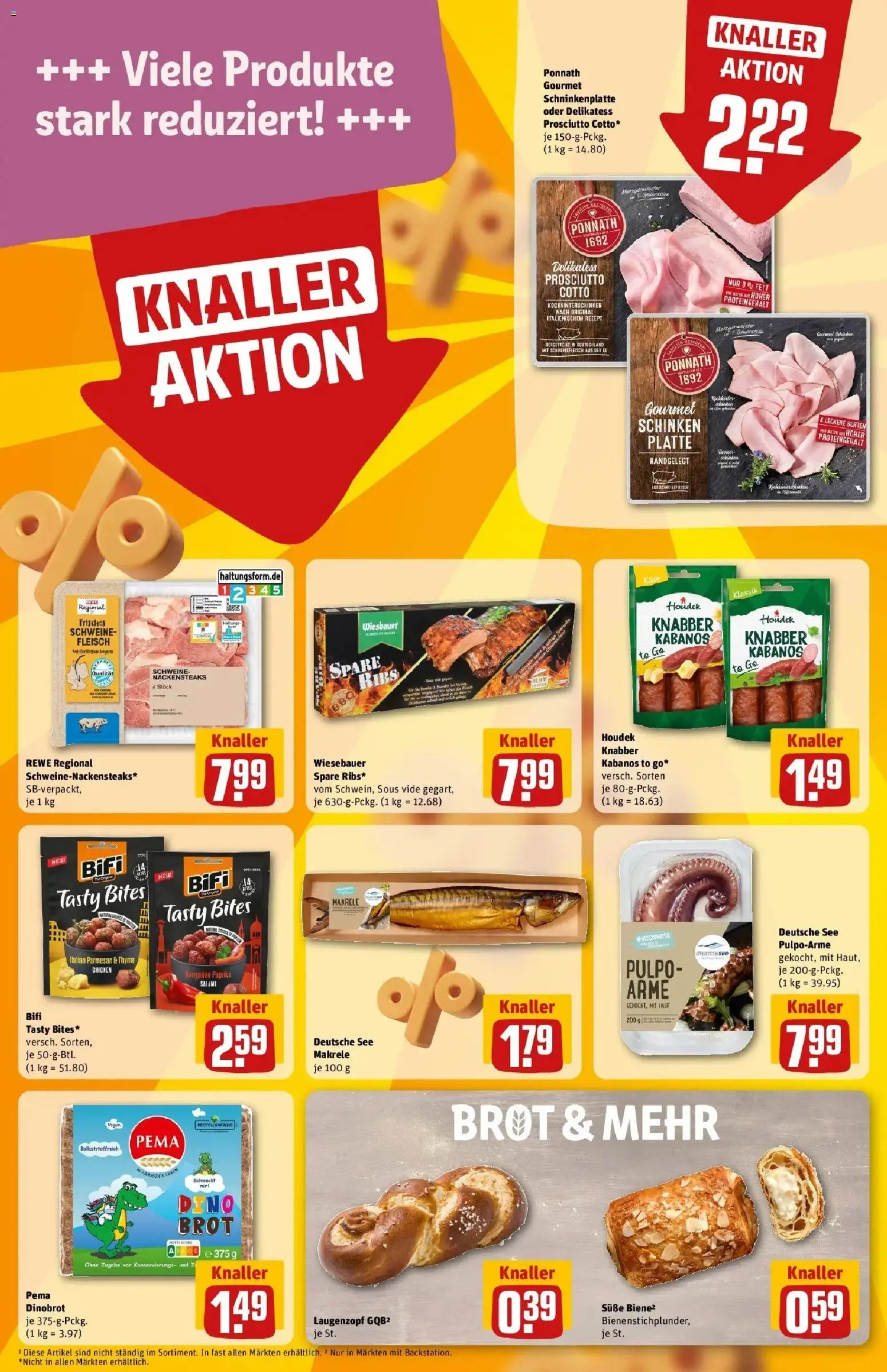 REWE Prospekt ab 31.08.2026 zum Blättern » Angebote | Seite: 16 | Produkte: Nackensteaks, Salami, Makrele, Fleisch