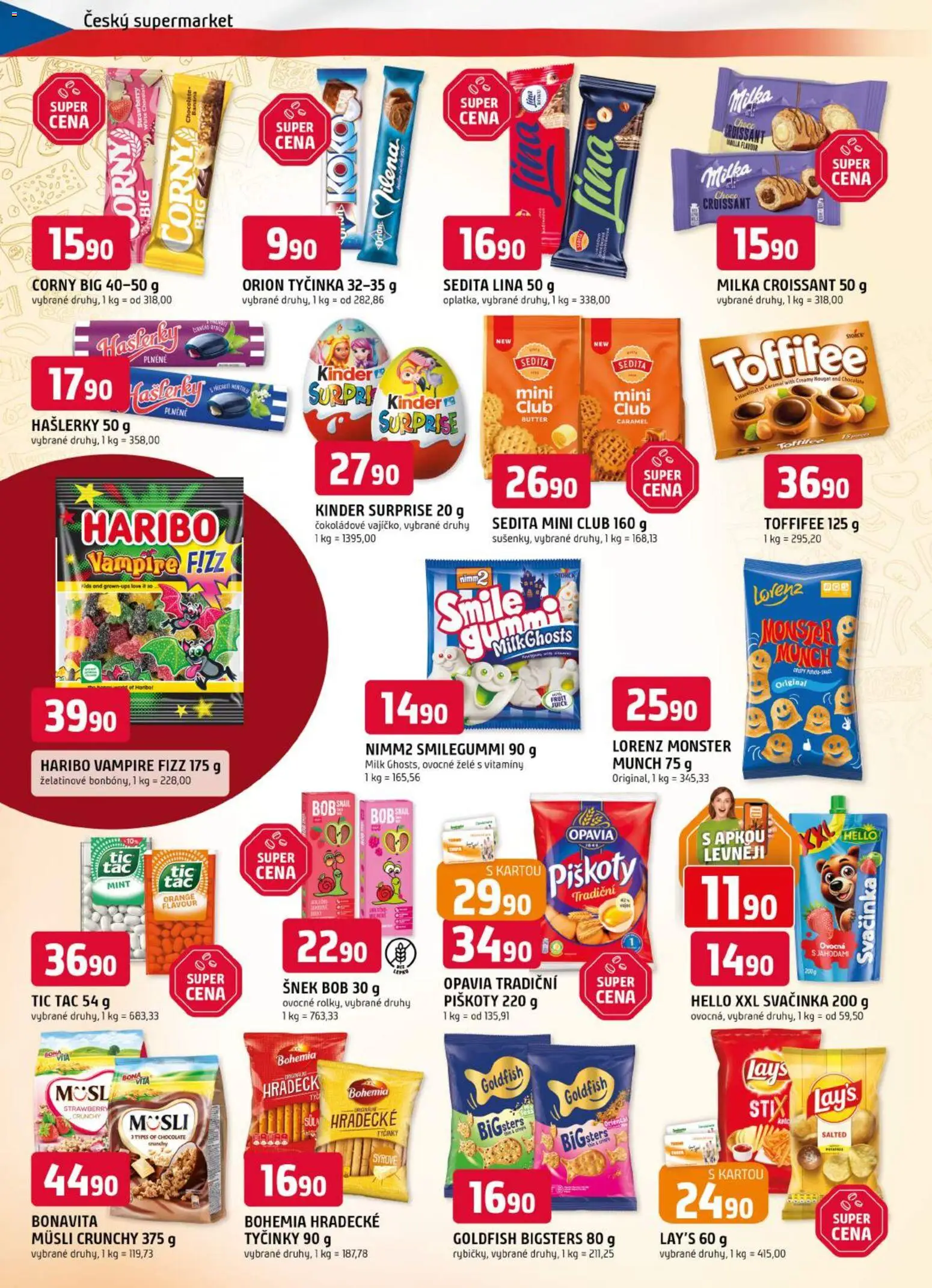 Trefa leták od 21.10.2026 | Strana: 6 | Produkty: Milka, Toffifee, Vitamíny, Müsli