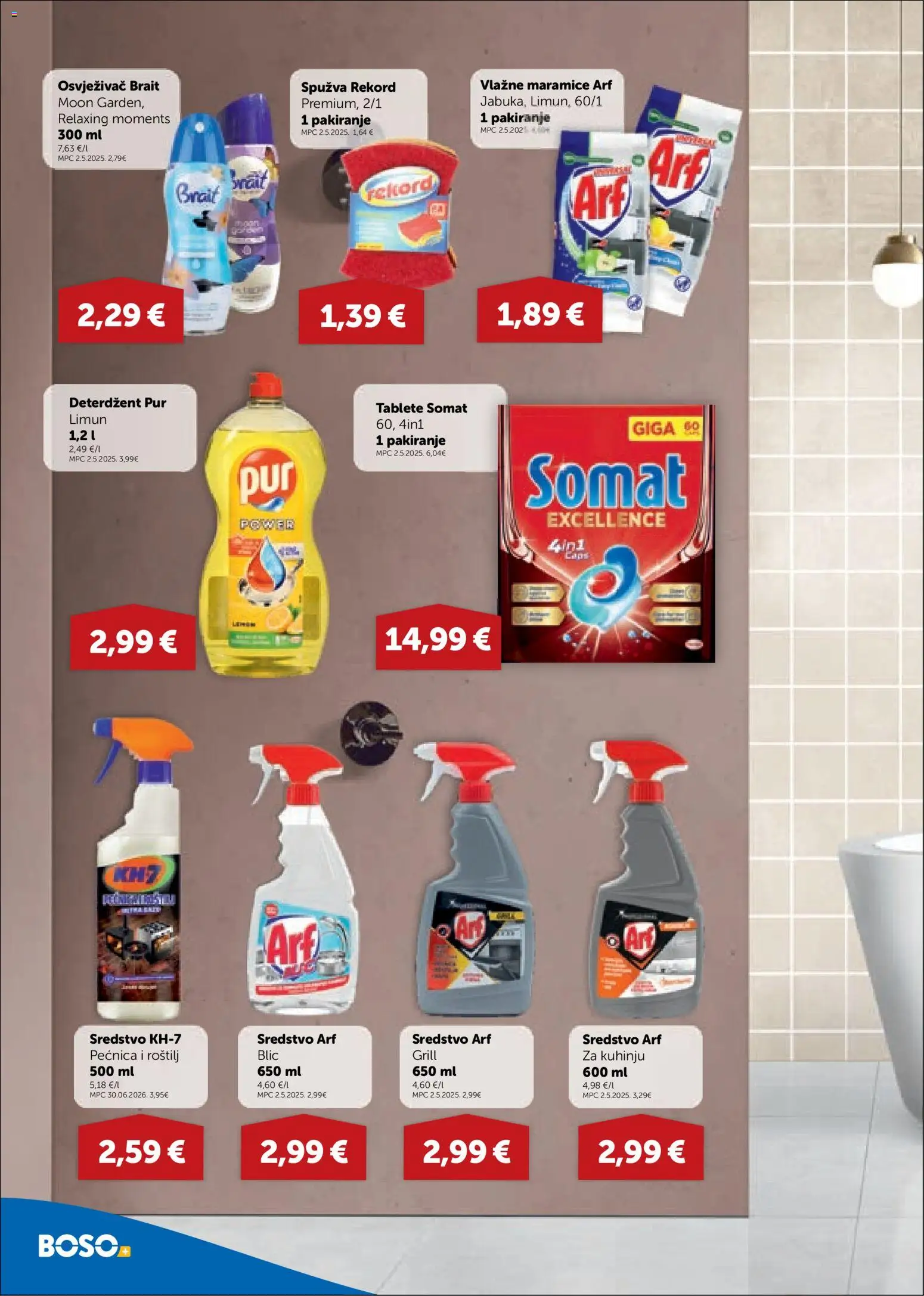 Boso katalog | vrijedi od 06.08.2026 | Stranica: 14 | Proizvodi: Spužva, Deterdžent, Limun, Somat