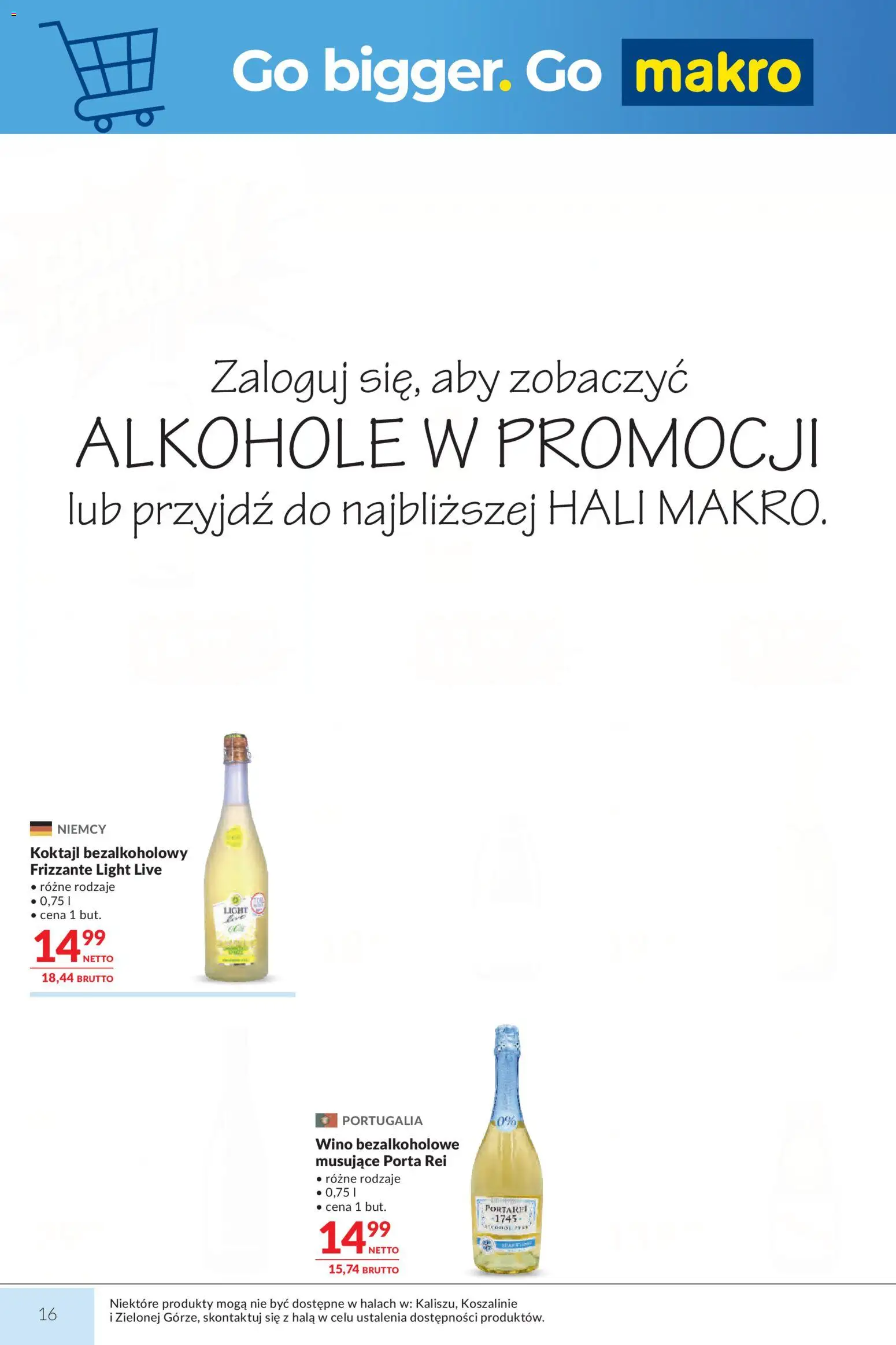 Makro gazetka od 07.07.2026 | Strona: 16 | Produkty: Wino bezalkoholowe, Wino