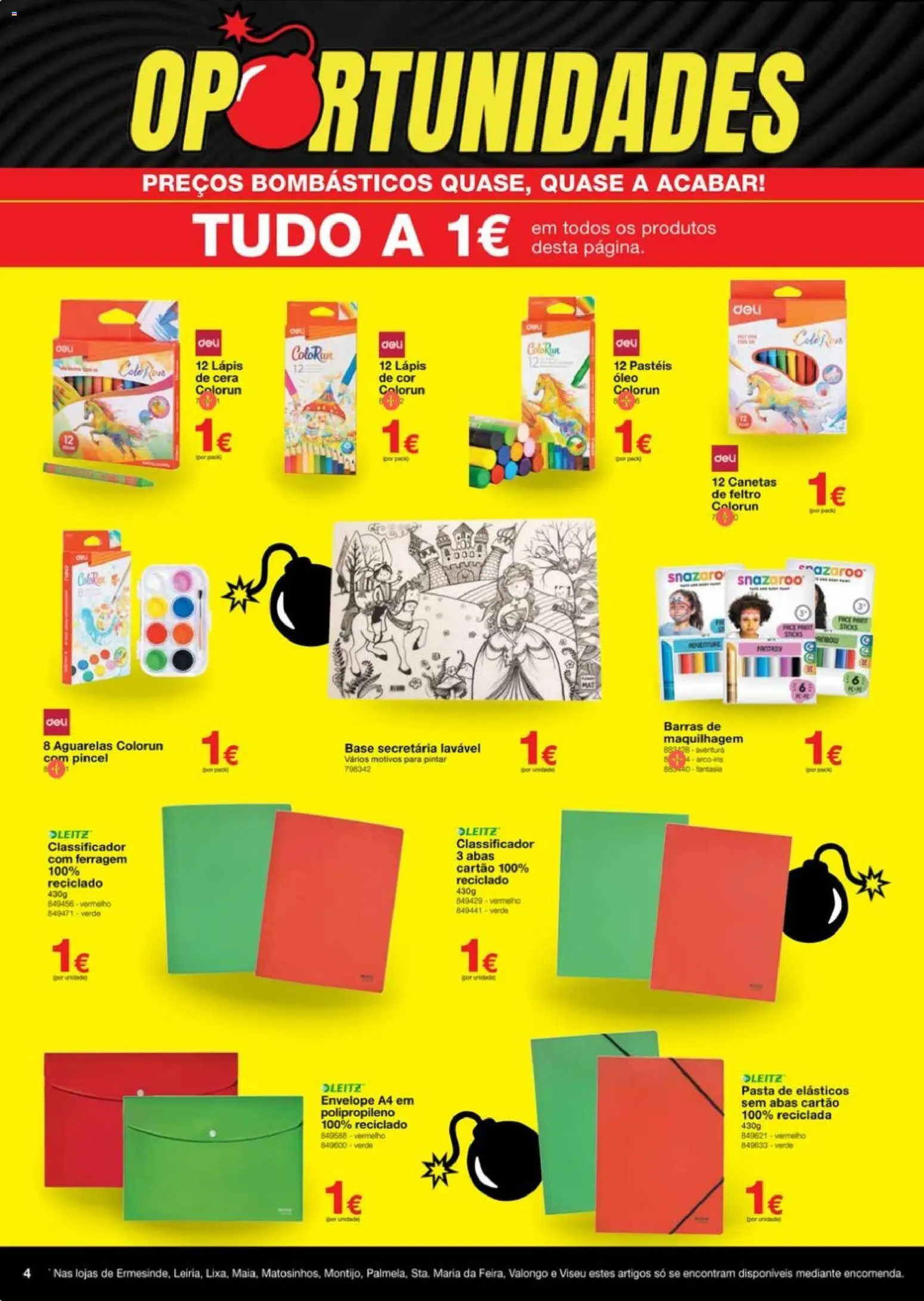 Staples Folheto Oportunidades │ válido de 01.06.2026 | Página: 4 | Produtos: Pincel, Maquilhagem, Base, Óleo