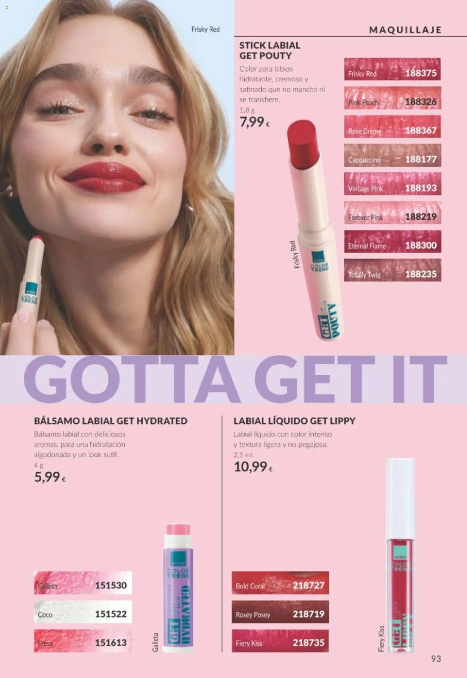 Catálogo AVON Black Friday │ válido desde el 01/11/2026 | Página: 93 | Productos: Maquillaje, Coco, Bálsamo labial