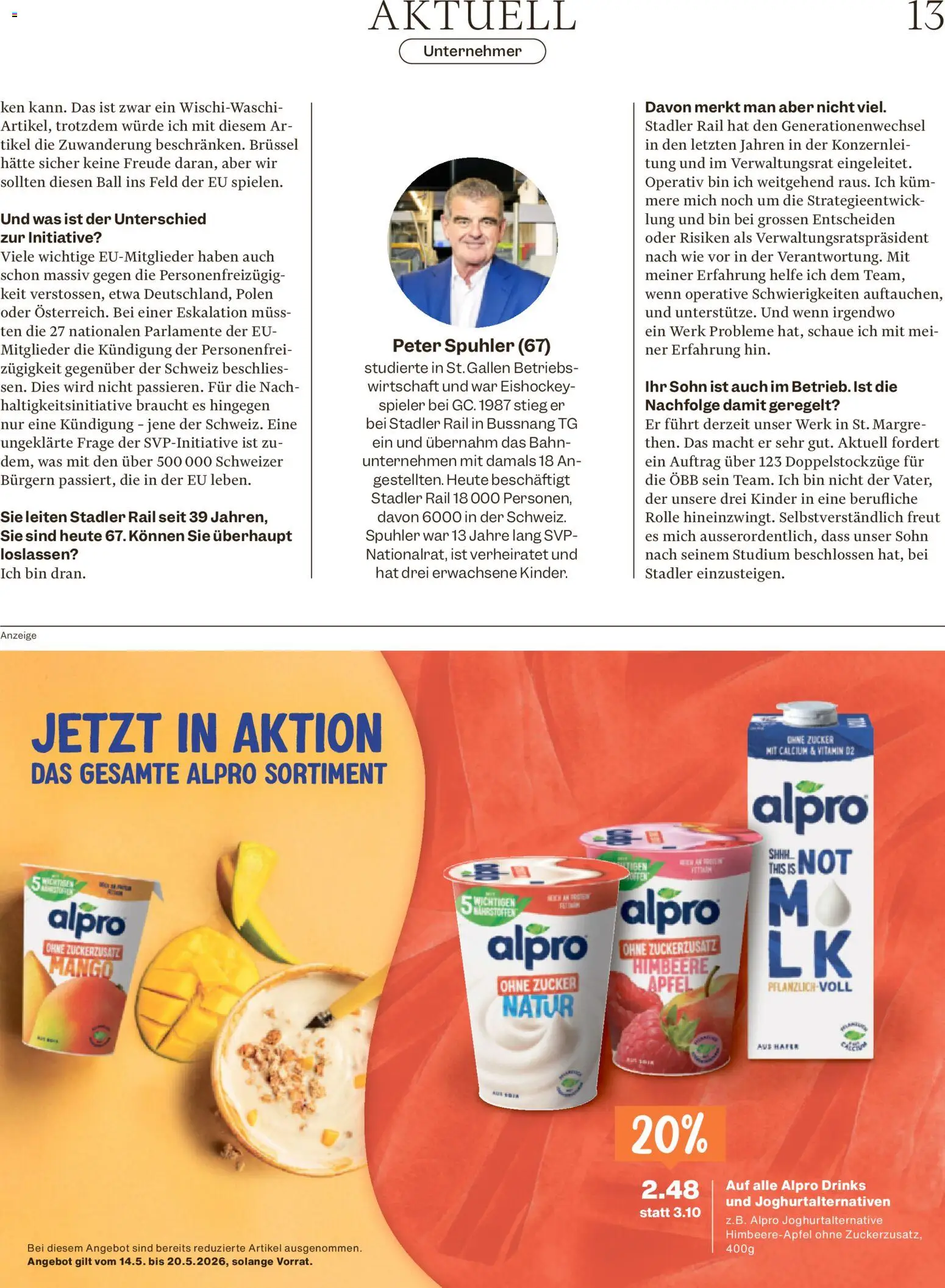 Migros aktionen Magazin – gültig ab 13.05.2026 | Seite: 13