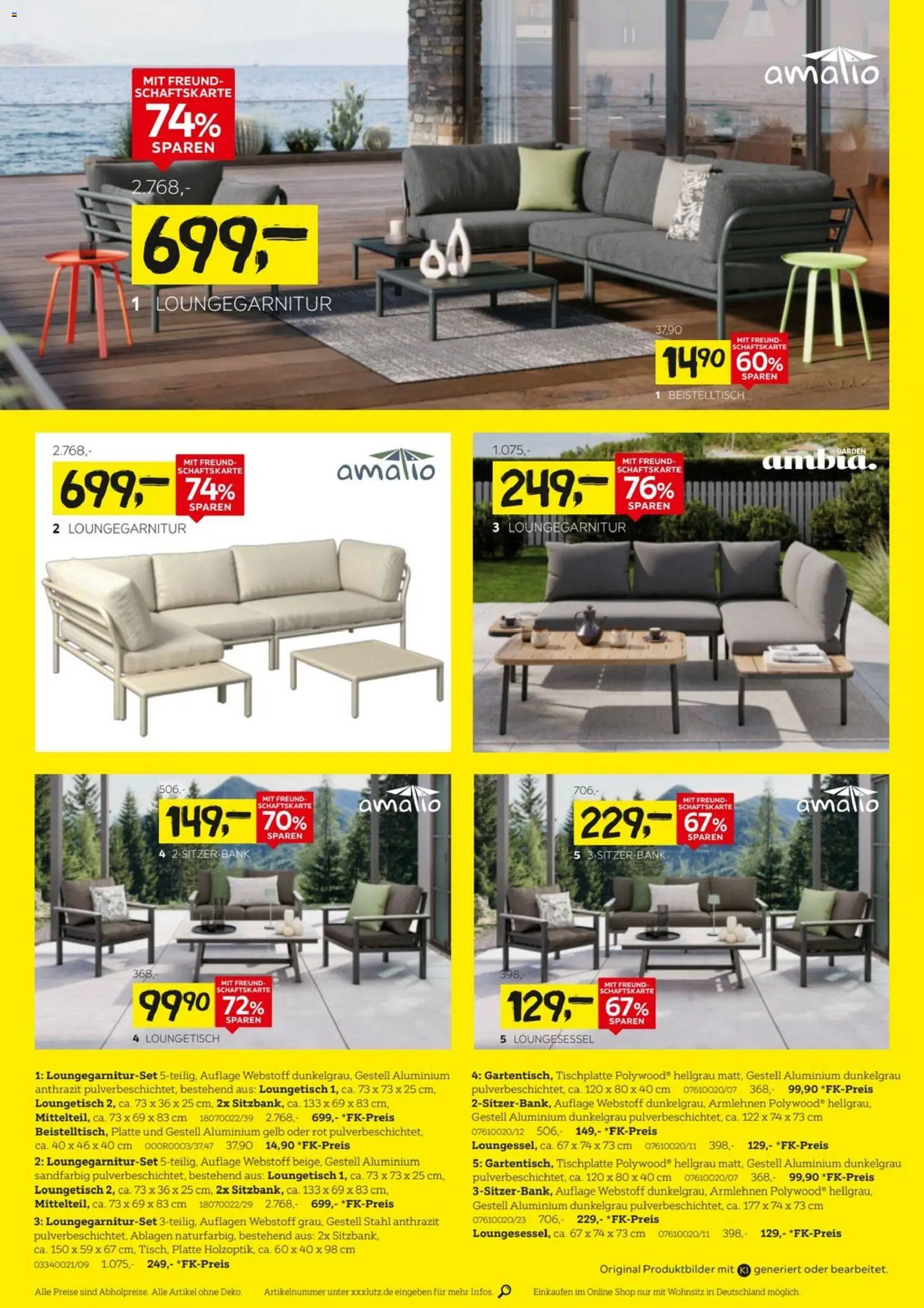 XXXLutz Gartenmöbelabverkauf – gültig ab 12.09.2026 | Seite: 2 | Produkte: Beistelltisch