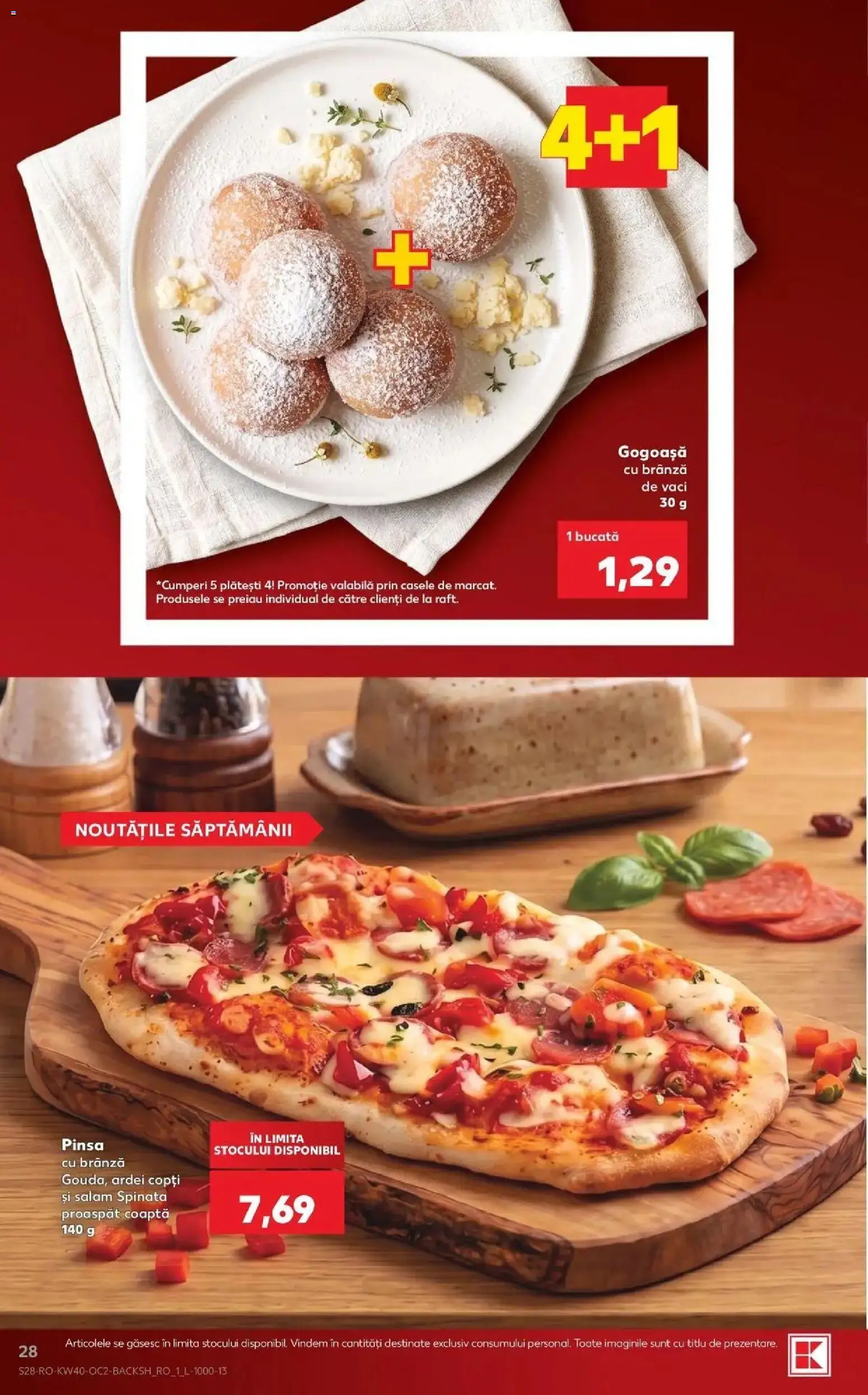 Kaufland Sovata 30.09.2026 - Revista si Oferta | Pagină: 28 | Produse: Gogoasa, Ardei, Brânză, Salam