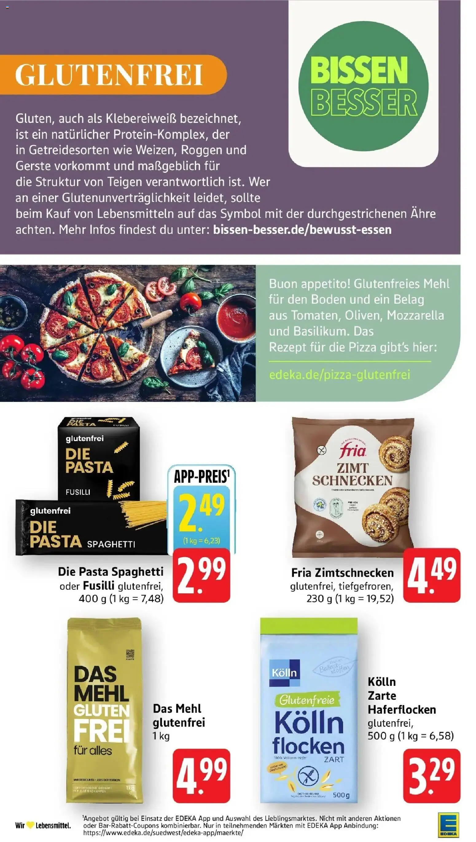 E center Prospekt Reutlingen (ab 24.08.2026) zum Blättern | Seite: 22 | Produkte: Kolln, Mehl, Spaghetti, Pizza