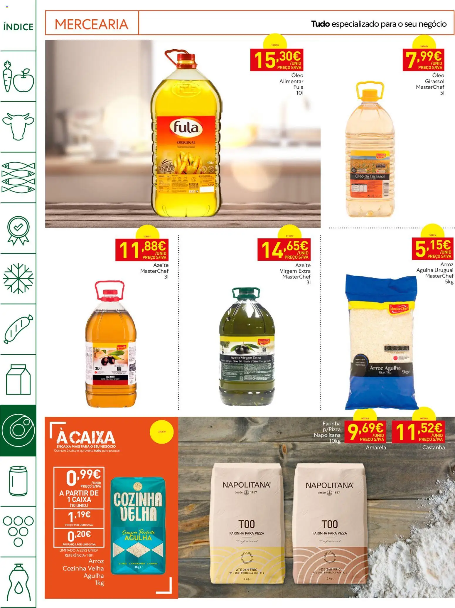 Recheio Horeca Madeira │ válido de 16.06.2026 | Página: 16 | Produtos: Azeite, Óleo, Pizza, Proteina
