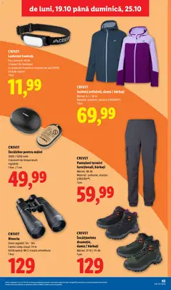 Ofertele Lidl valabile de la 19.10.2026 | Pagină: 43