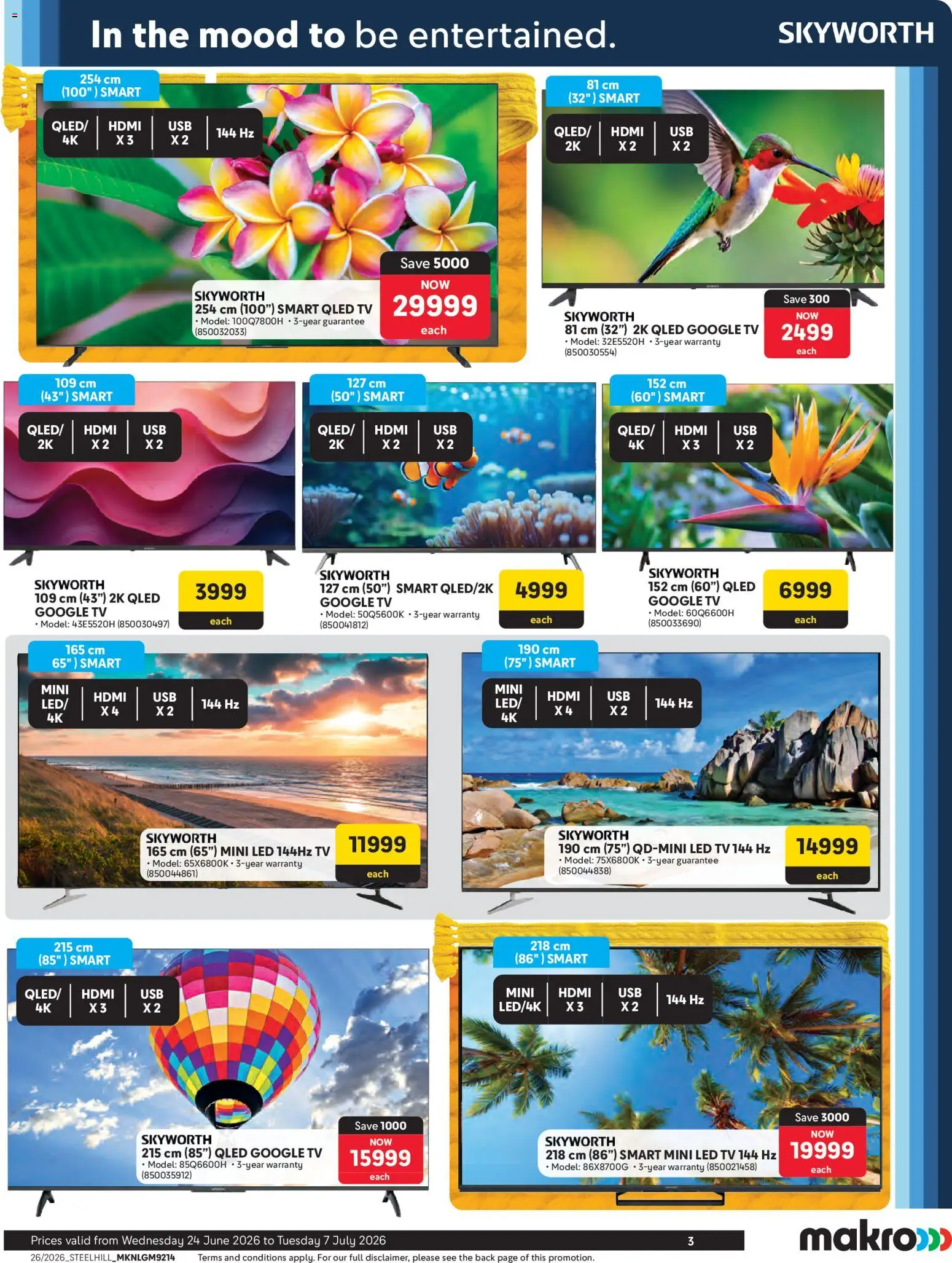 New Makro catalogue – valid from 24/06/2026 | Page: 3 | Products: TV