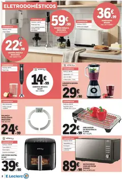 Pré-visualização E.Leclerc folheto Não Alimentar válido de 16/07/2026 | Página: 2 | Produtos: Air fryer, Batedor, Torradeira, Microondas