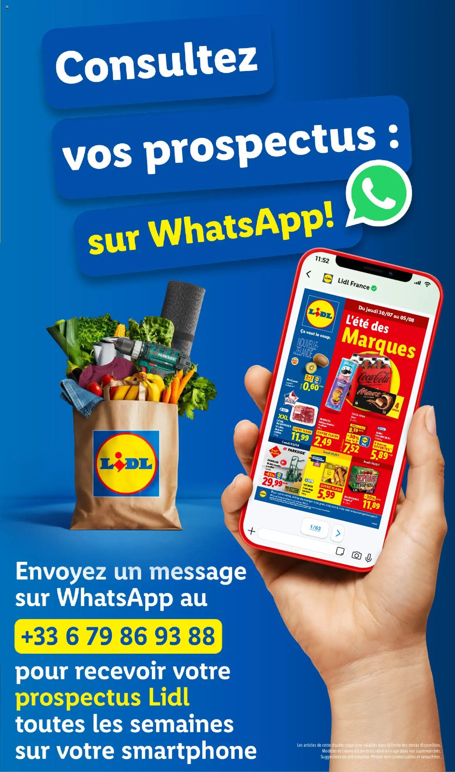 {H1} | Page: 58 | Produits: Tondeuse a gazon électrique, Desperados, Coca, Tondeuse