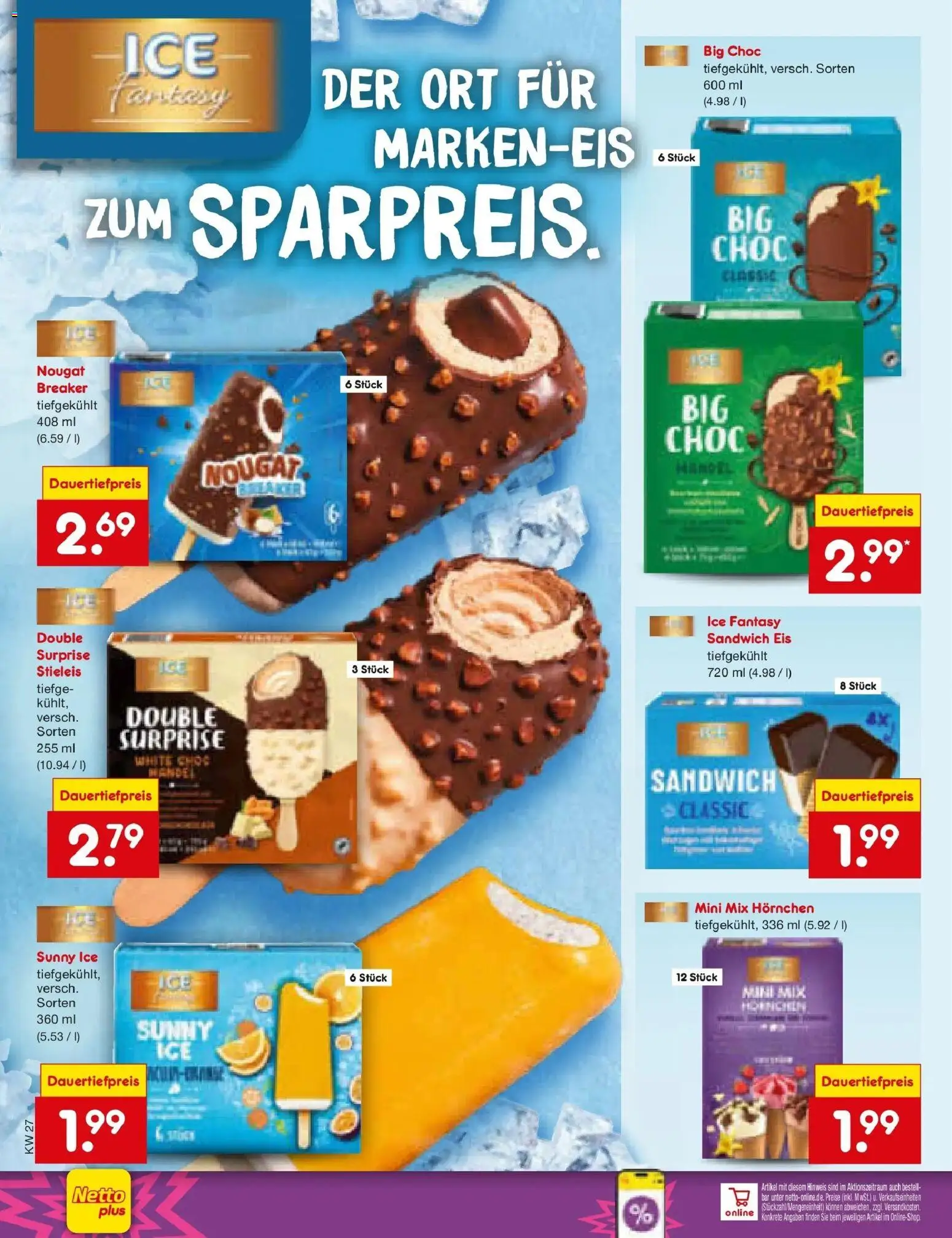 Netto Marken-Discount Prospekt Jüchen – gültig ab 29.06.2026 | Seite: 34 | Produkte: Eis
