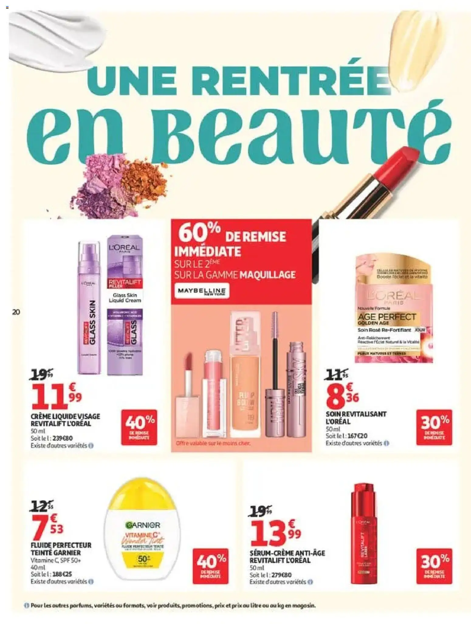 {H1} | Page: 20 | Produits: Serum, Maquillage, Crème liquide, Crème
