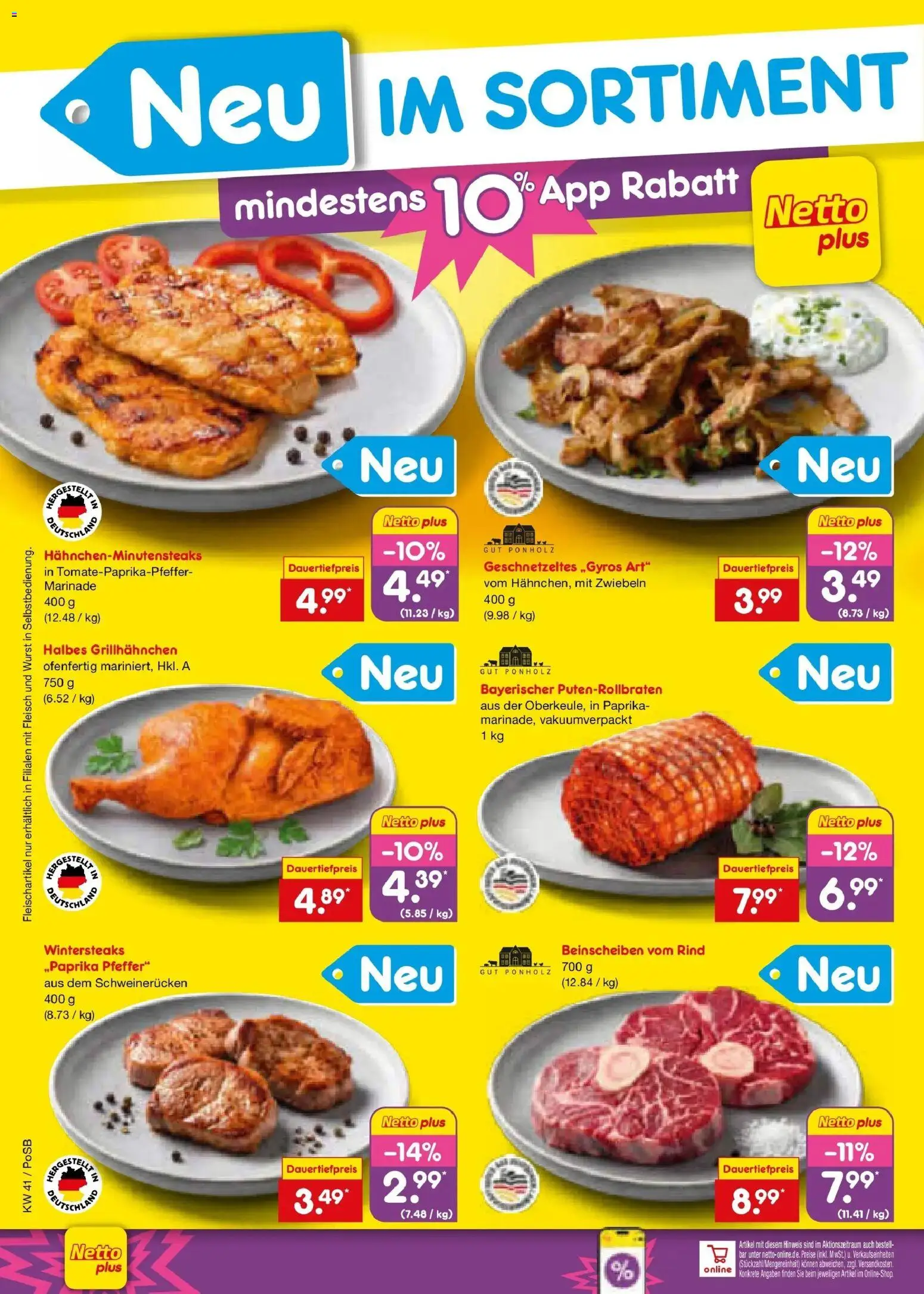 Netto Marken-Discount Prospekt Berlin-Prenzlauer Berg (ab 05.10.2026) » Angebote | Seite: 18 | Produkte: Pfeffer, Wurst, Schweinerucken, Fleisch