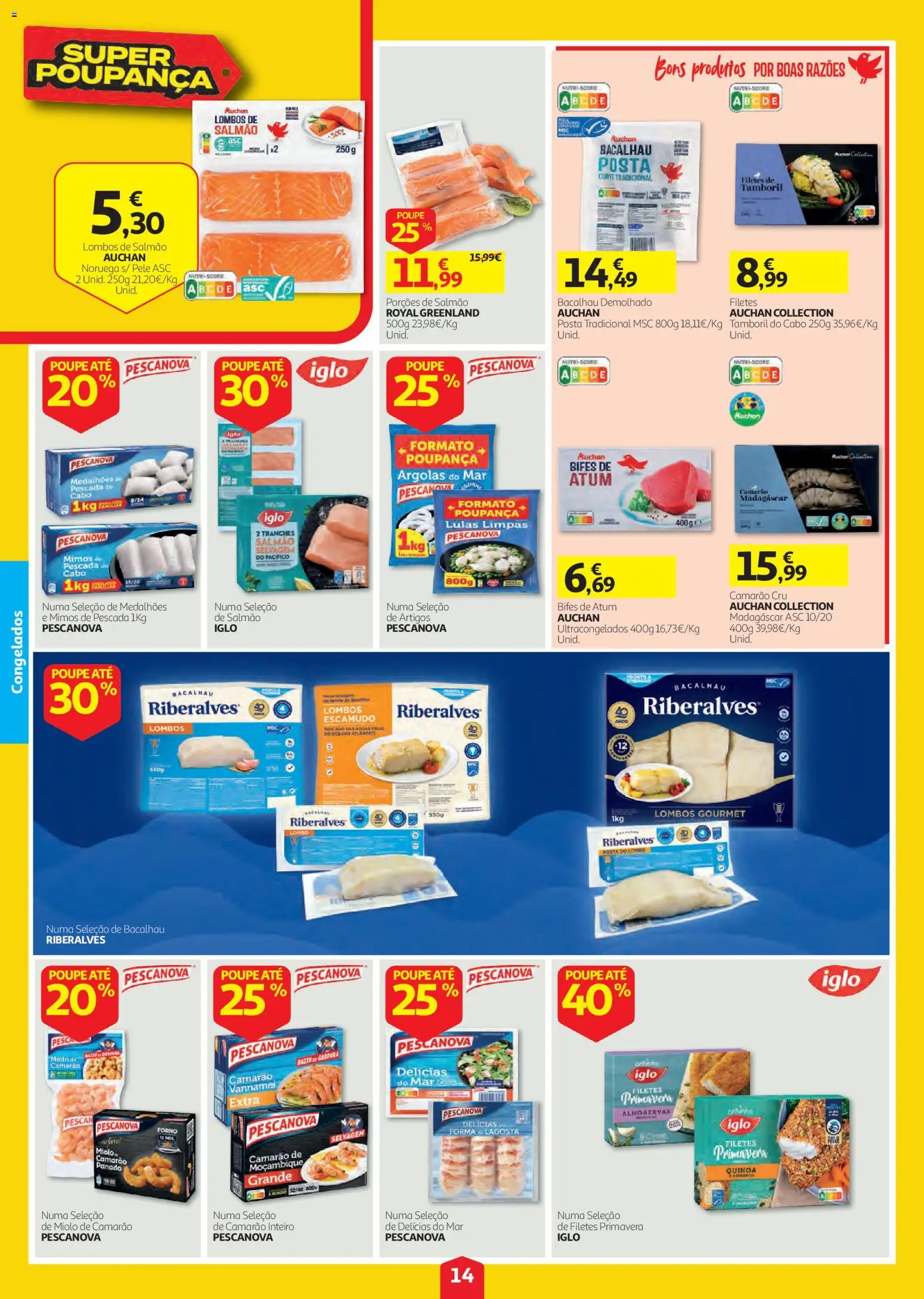 Auchan folheto │ válido de 03/09/2026 | Página: 14 | Produtos: Forno, Cabo, Camarão, Tamboril