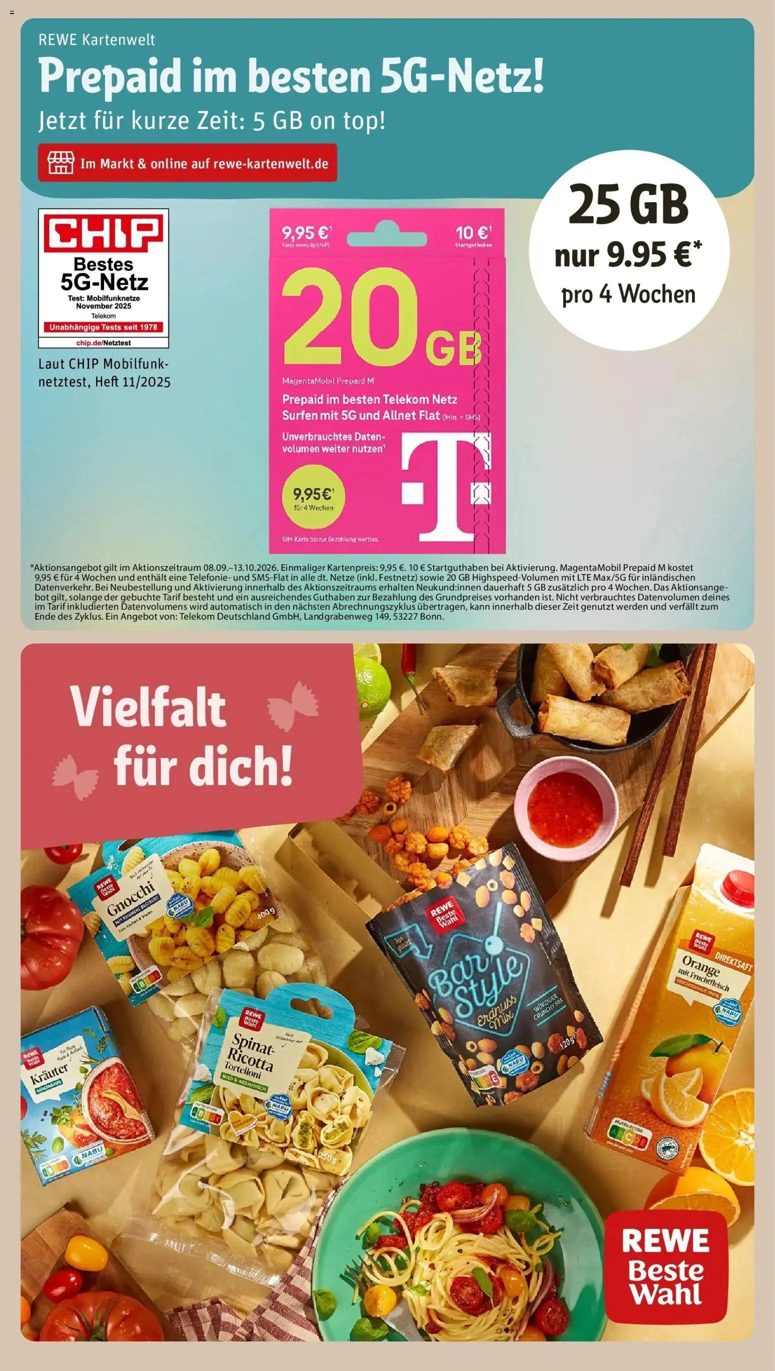 REWE Prospekt ab 21.09.2026 zum Blättern » Angebote | Seite: 36 | Produkte: Top, Gnocchi