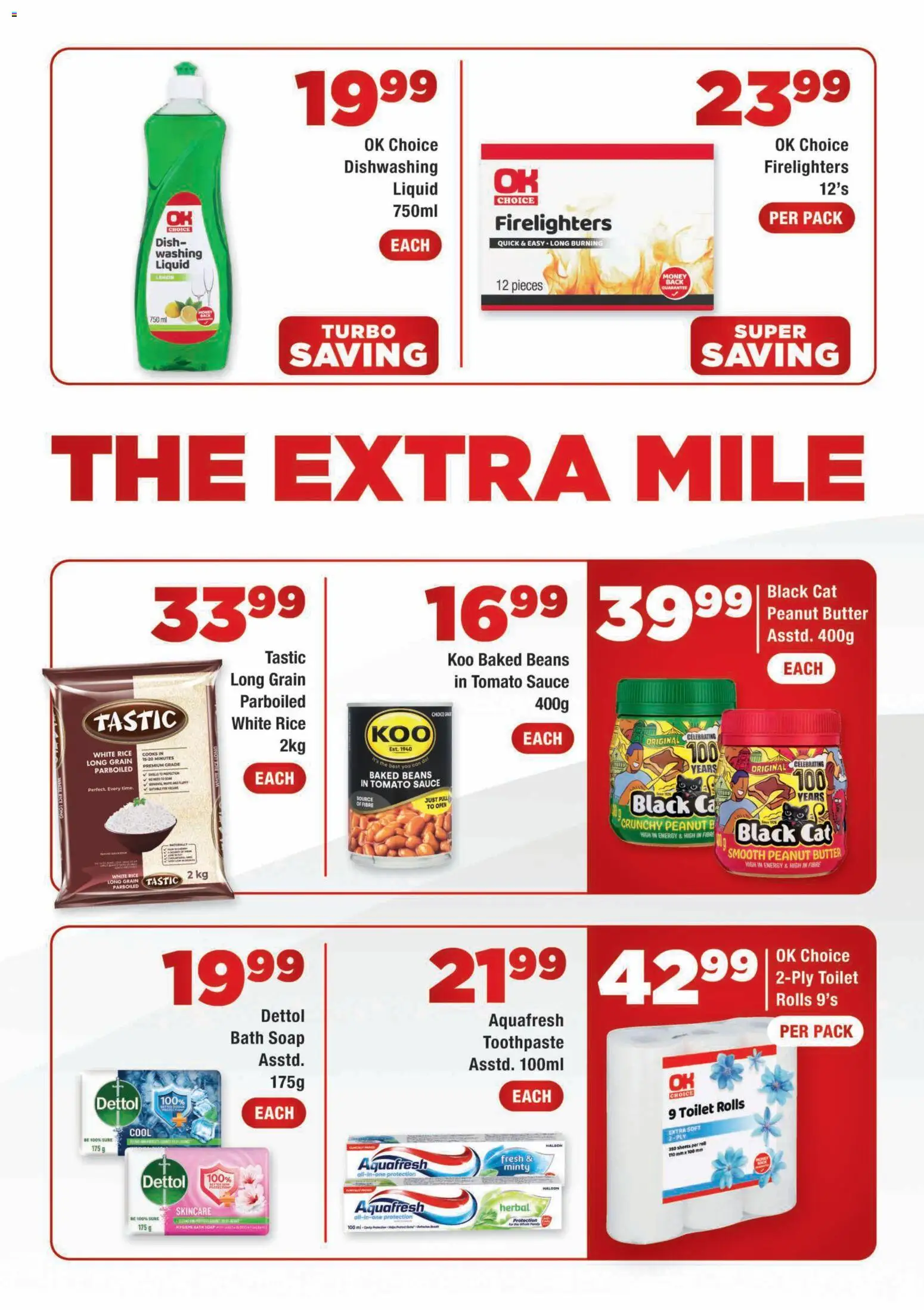 New OK Foods catalogue – valid from 05/10/2026 | Page: 3 | Products: Baked beans, Toilet, Butter, Tomato sauce