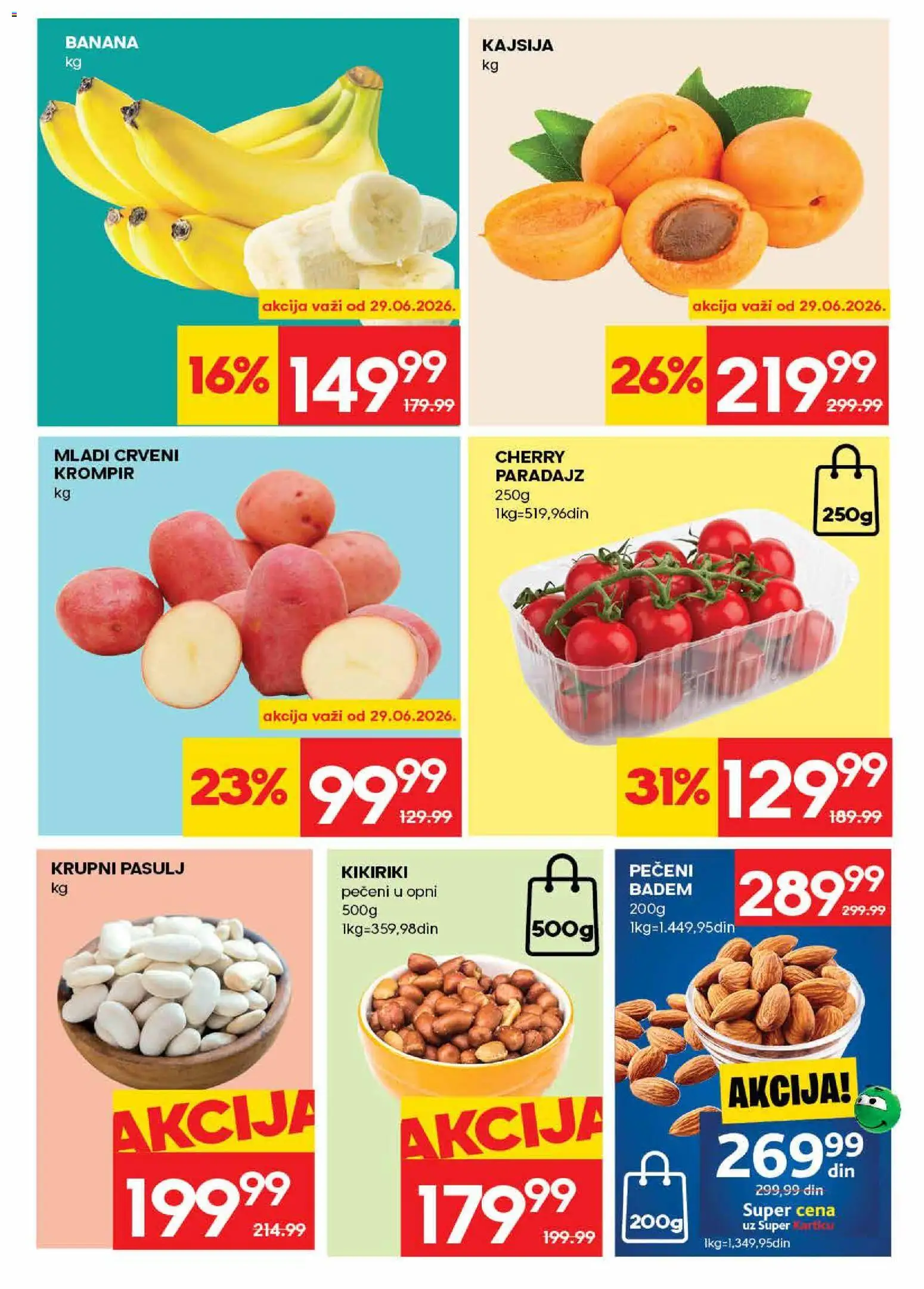 Mercator katalog - važi od 25.06.2026 | Strana: 3 | Proizvode: Pasulj, Krompir, Kajsija, Paradajz