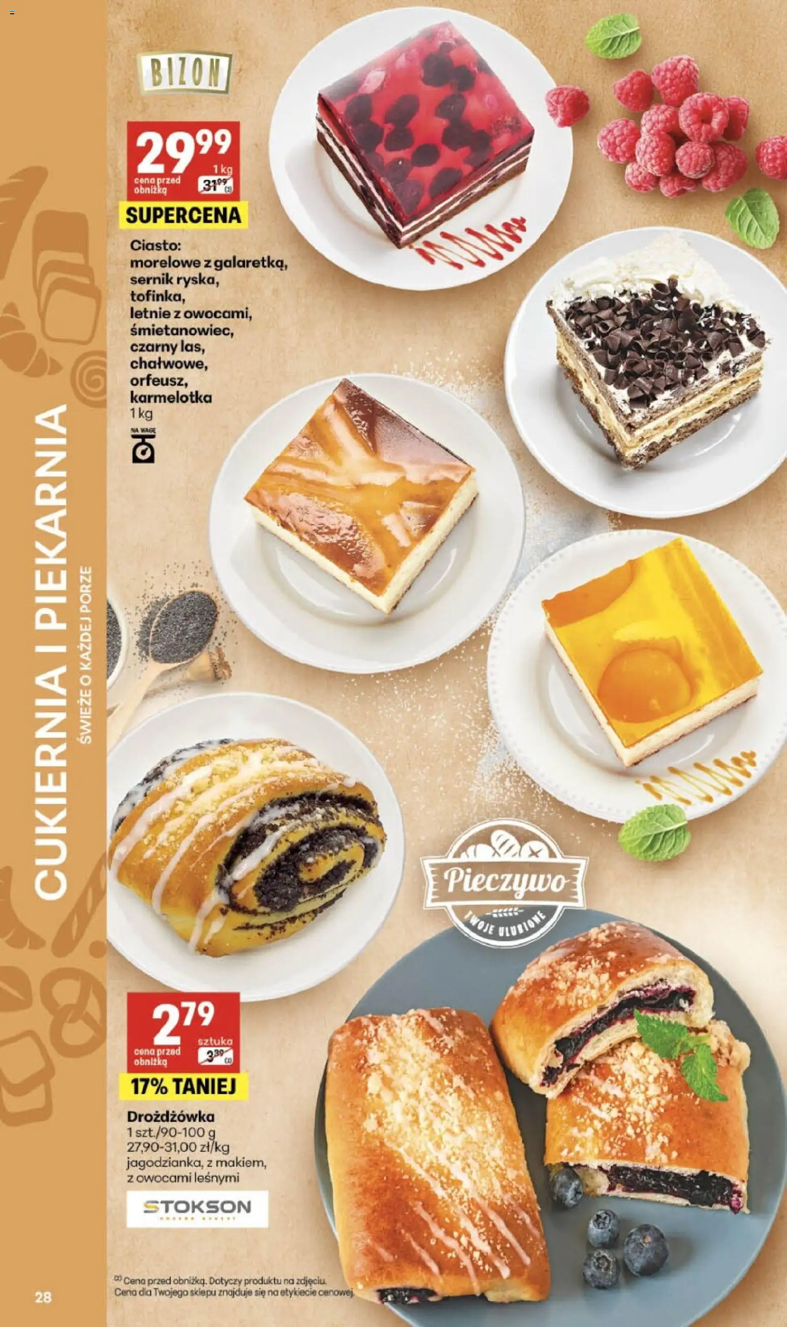 Delikatesy Centrum gazetka - Sklepy Własne od 25.06.2026 | Strona: 28 | Produkty: Pieczywo, Ciasto, Piekarnia