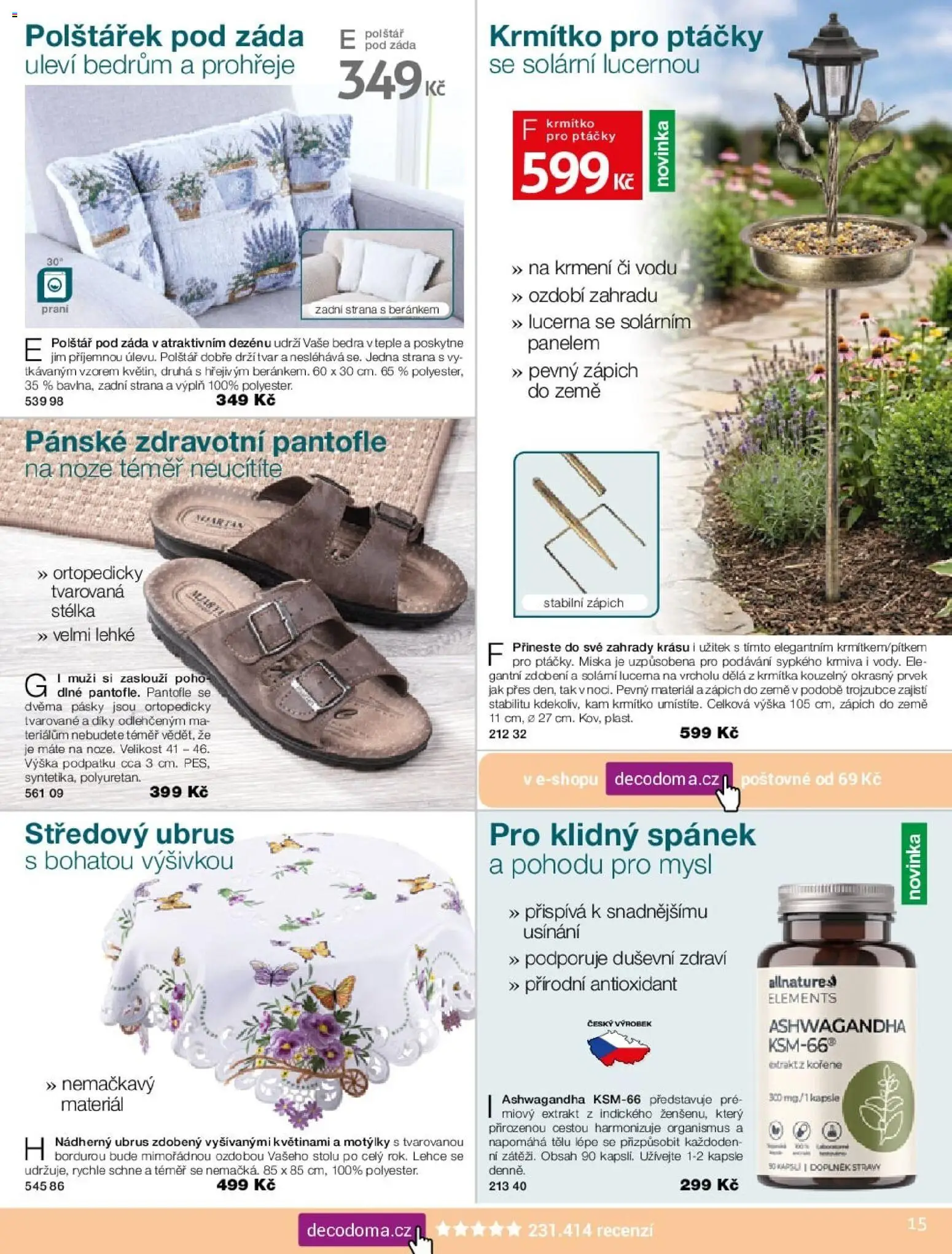 Decodoma katalog Jaro 2026 od 30.03.2026 | Strana: 15 | Produkty: Kapsle, Zápich, Lucerna, Krmítko