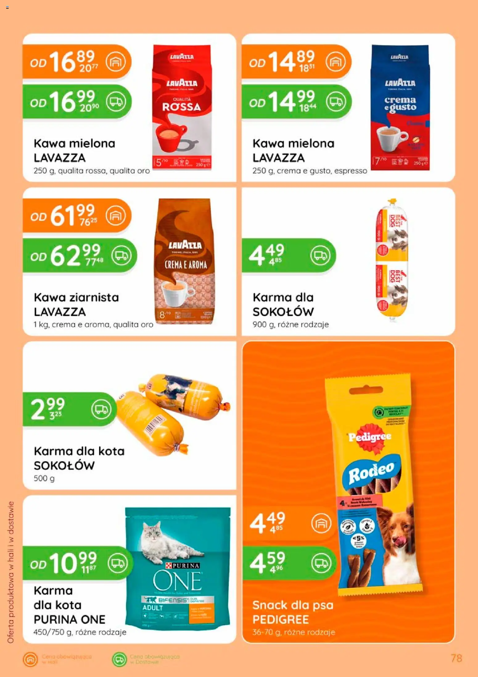 Eurocash gazetka od 17.09.2026 | Strona: 78 | Produkty: Lavazza, Purina one, Pedigree, Kawa mielona